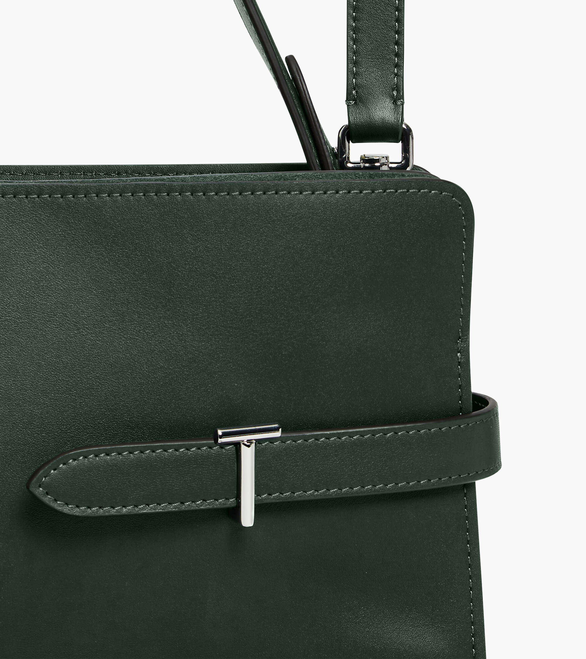 Emie maxi handbag in smooth leather and suede
