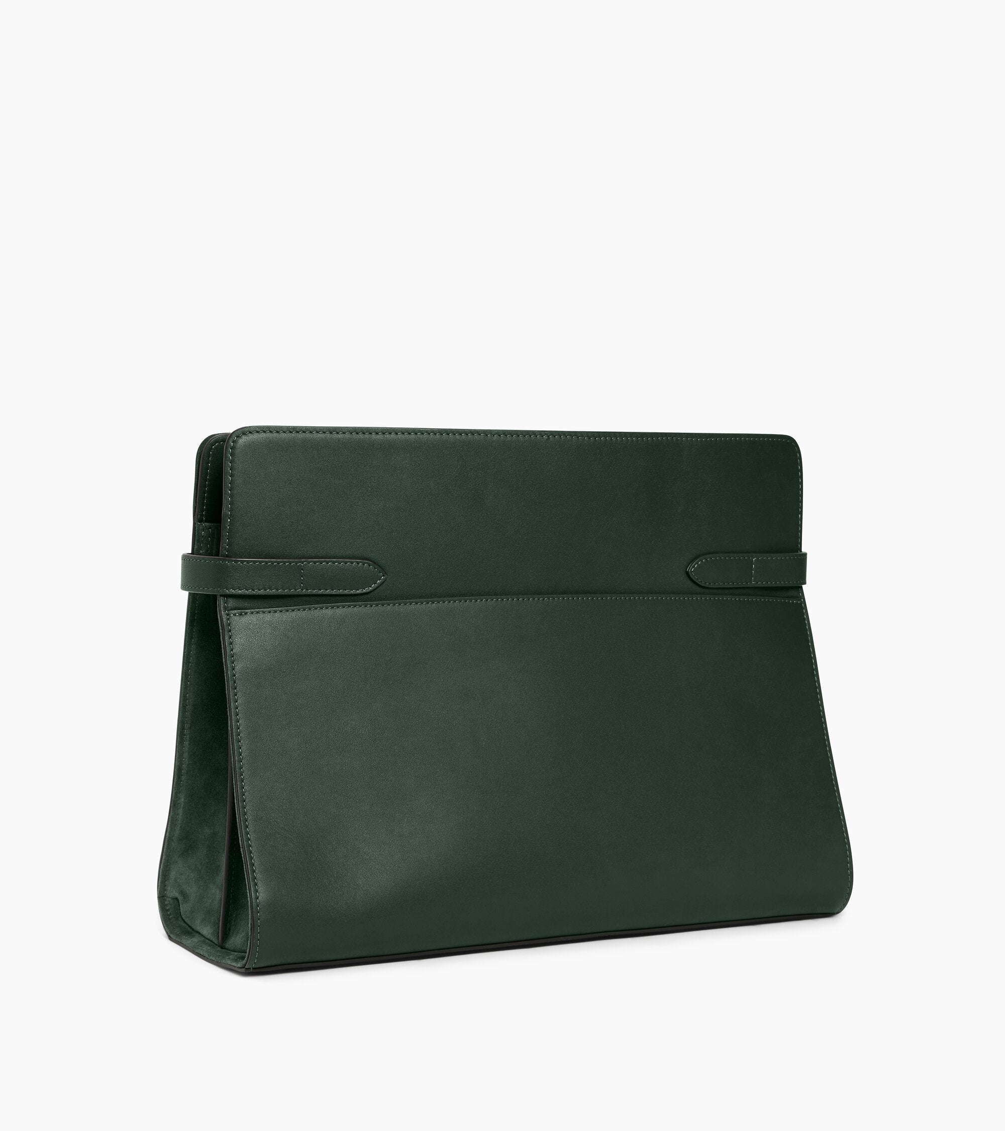 Emie maxi handbag in smooth leather and suede
