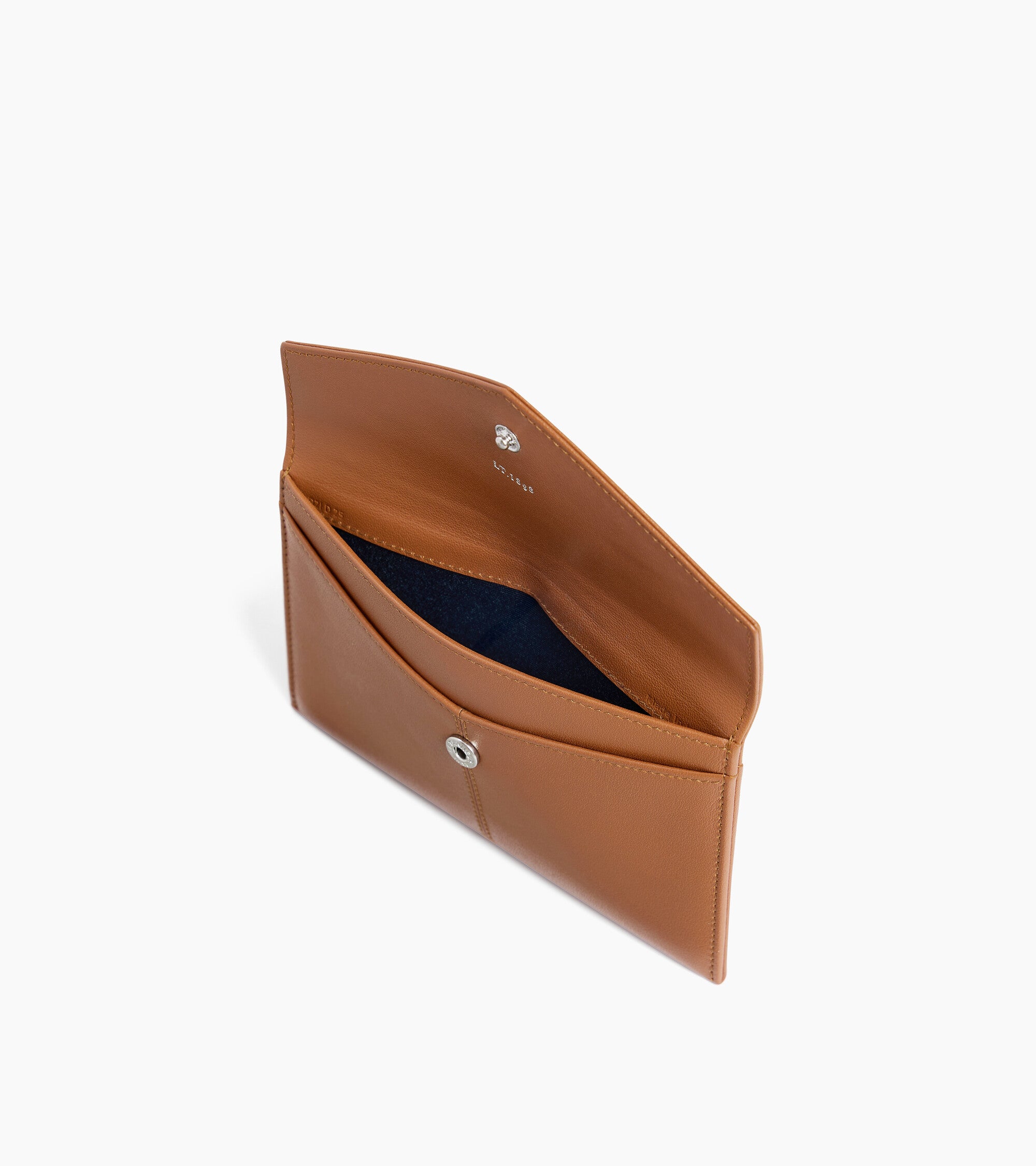 Paulette medium clutch envelope in smooth leather