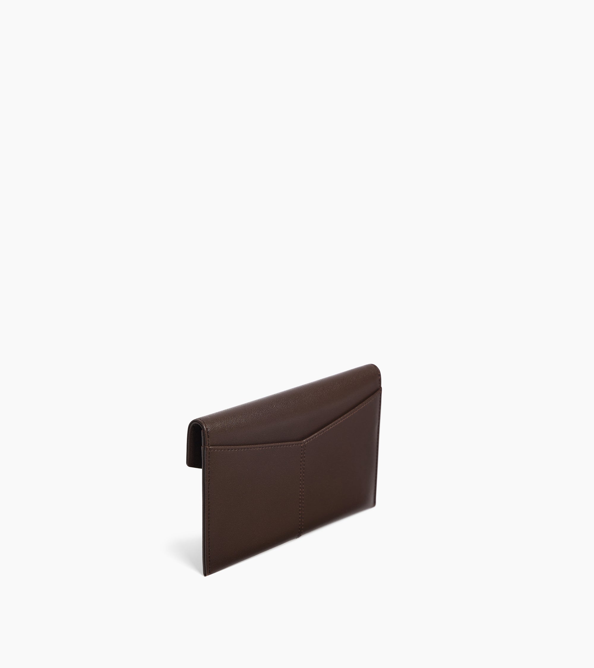 Paulette medium clutch envelope in smooth leather