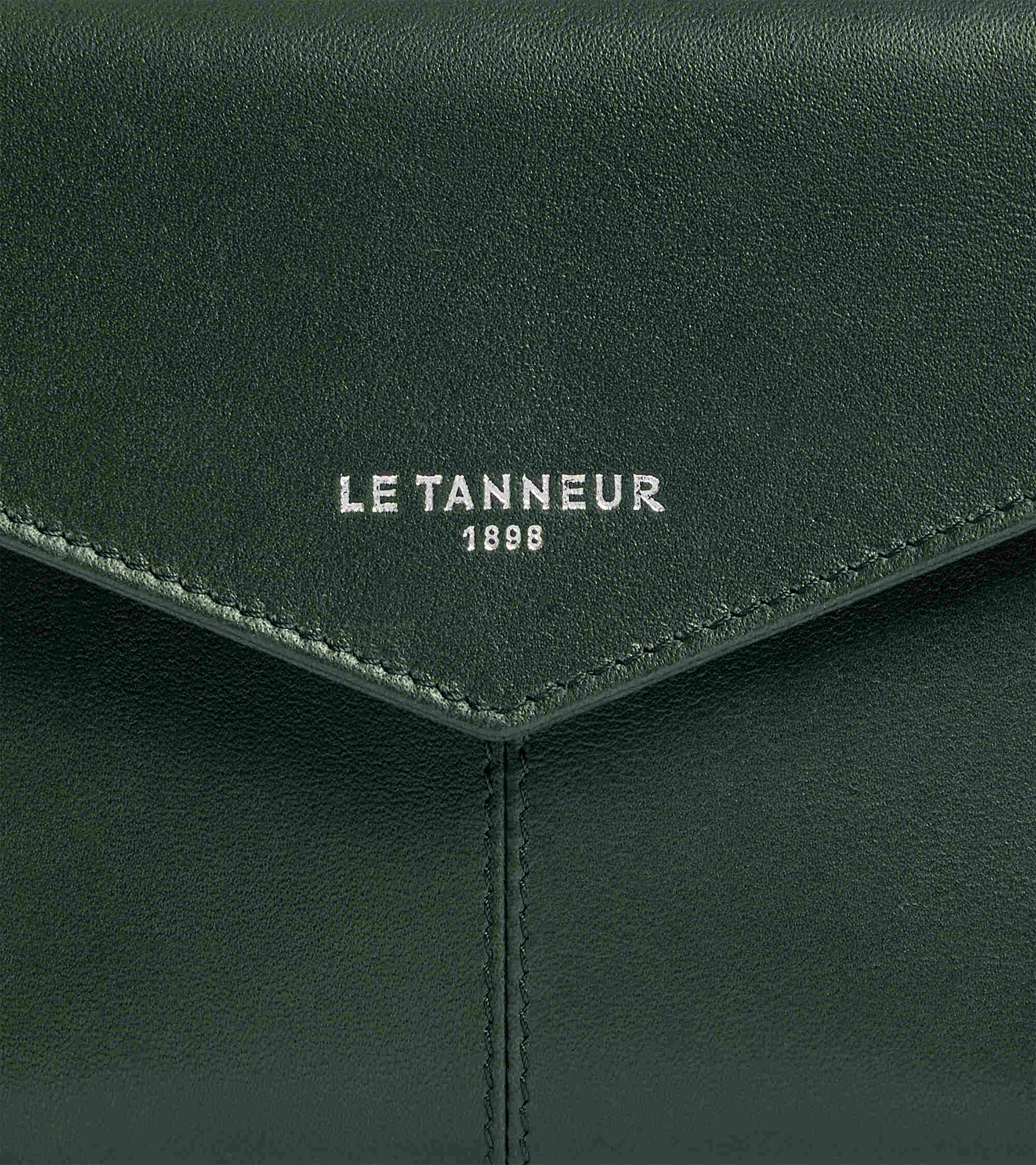 Paulette medium clutch envelope in smooth leather