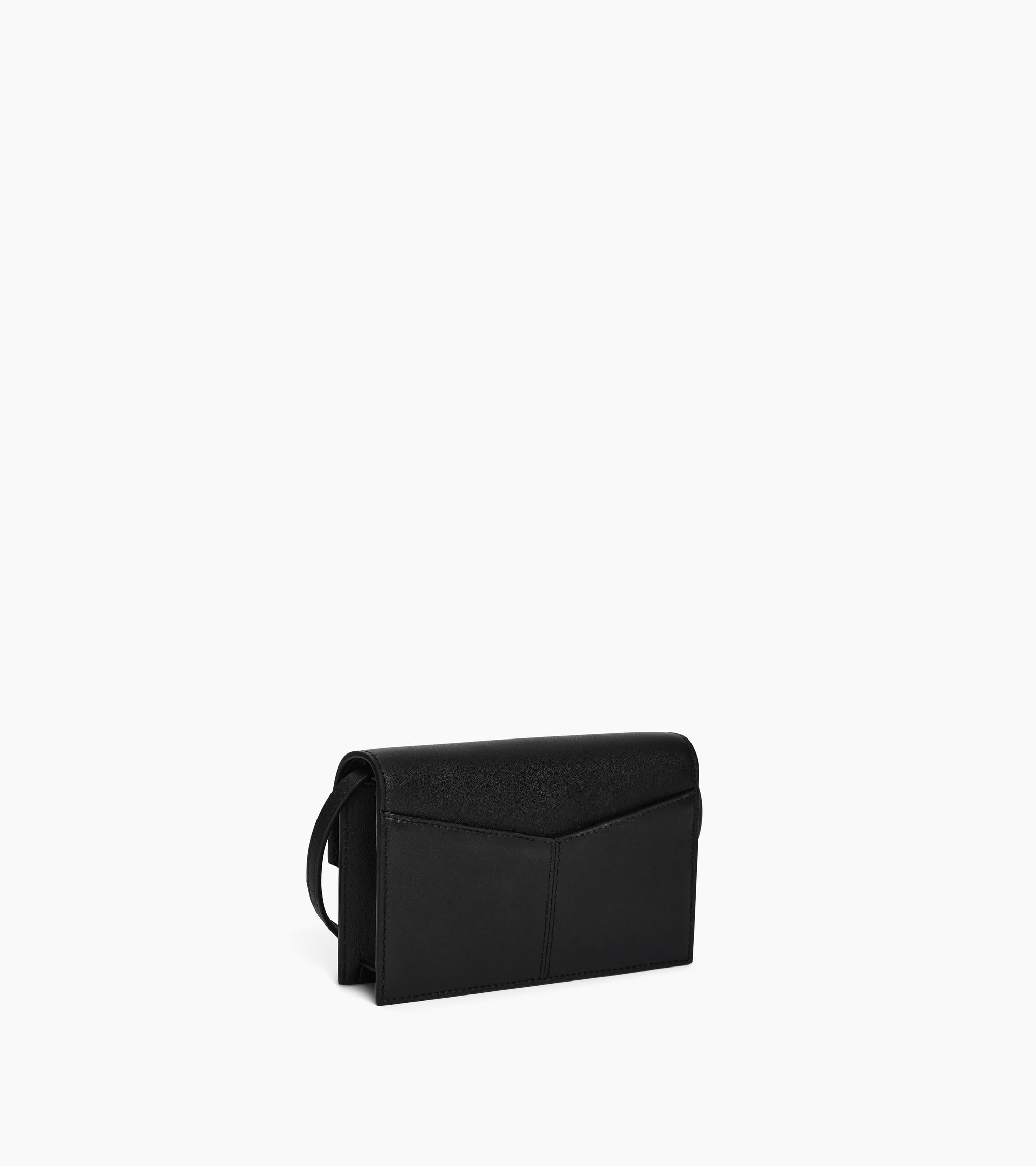 Paulette crossbody clutch in smooth leather