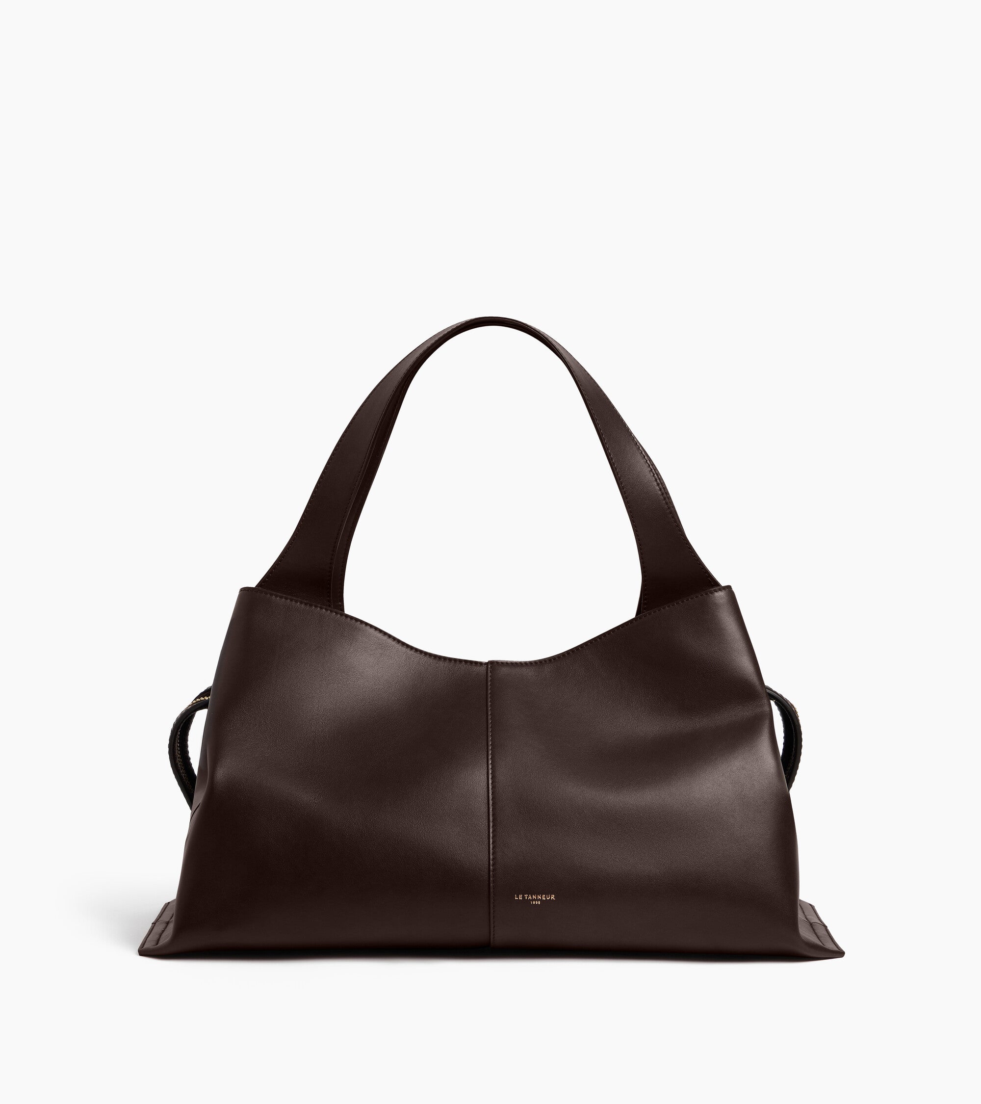 Bolso mediano Félicie de cuero liso