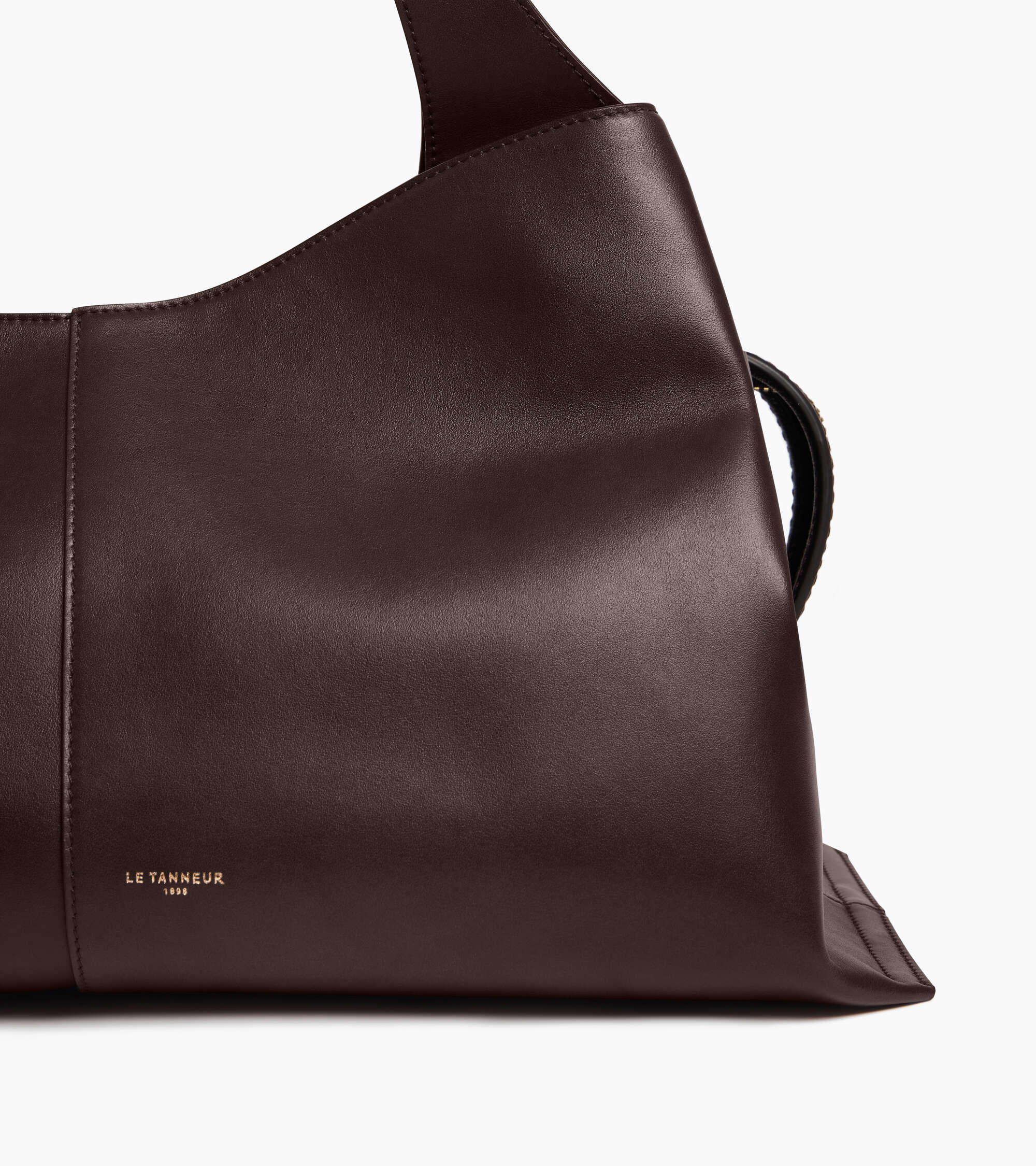 Bolso mediano Félicie de cuero liso