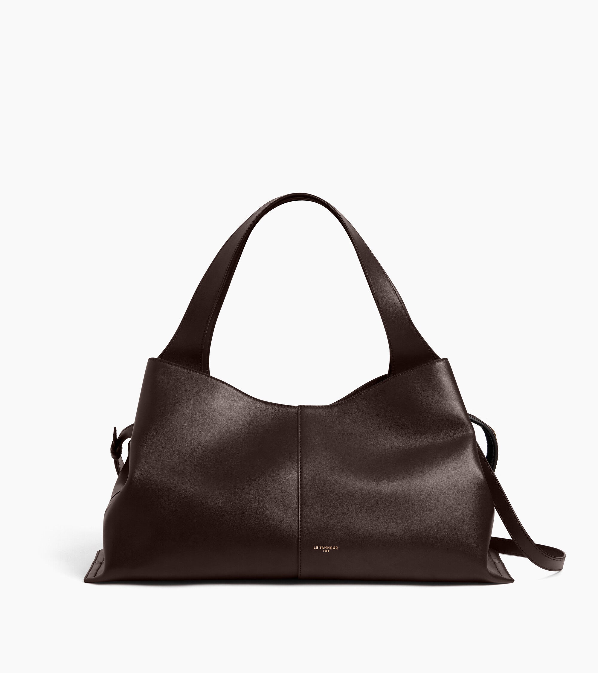 Bolso mediano Félicie de cuero liso