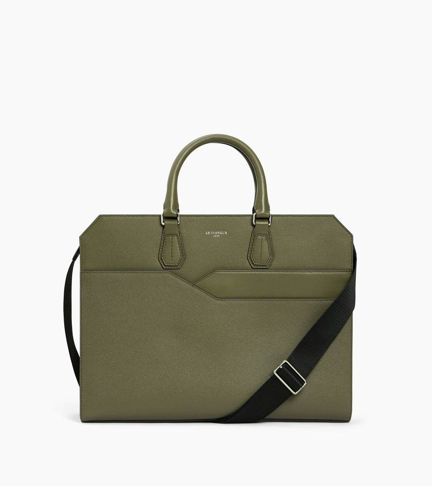 Slim 15" Dokumentenhalter Gaston aus gekreuztem Narbenleder