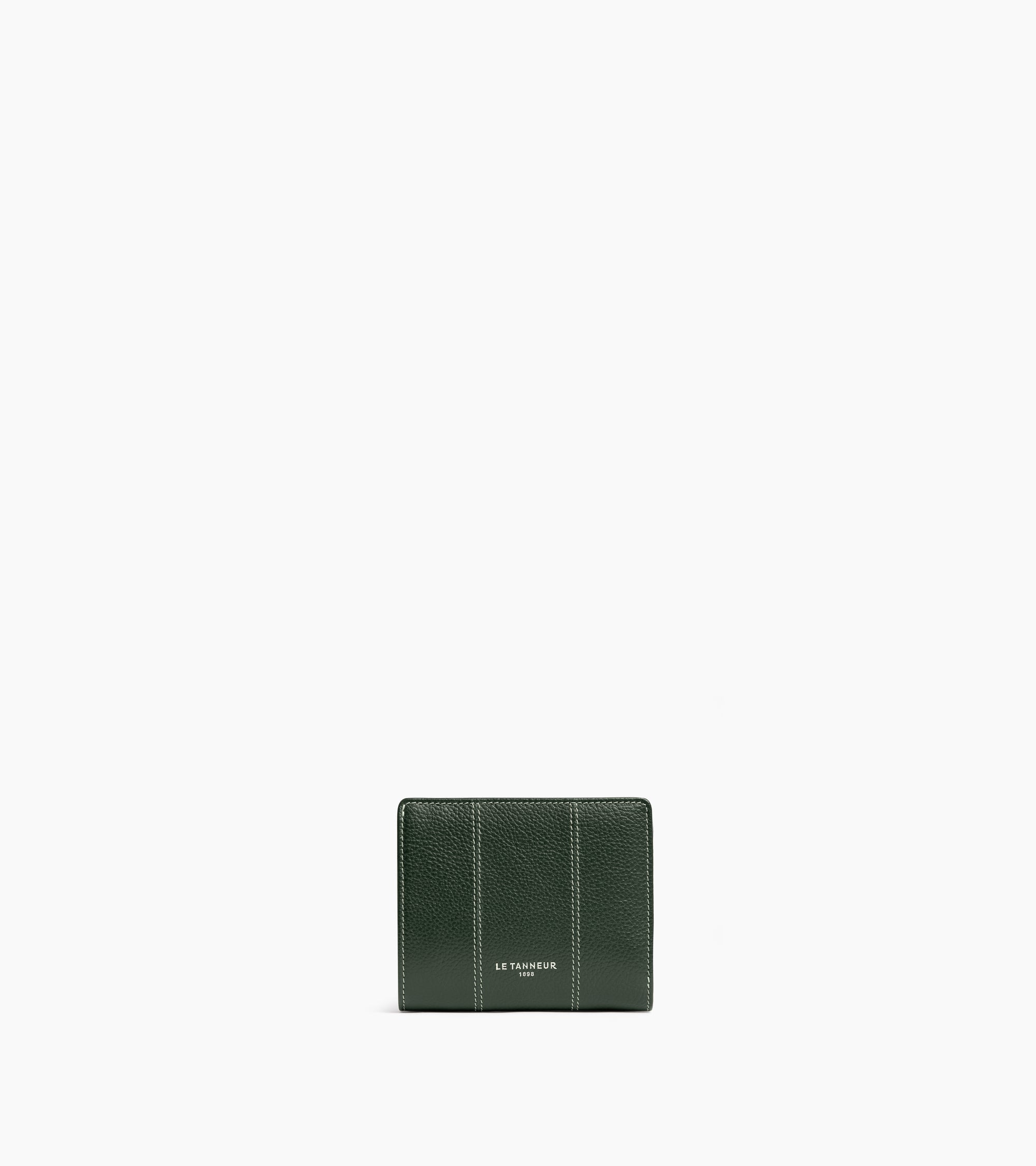 Marguerite small wallet in grained leather