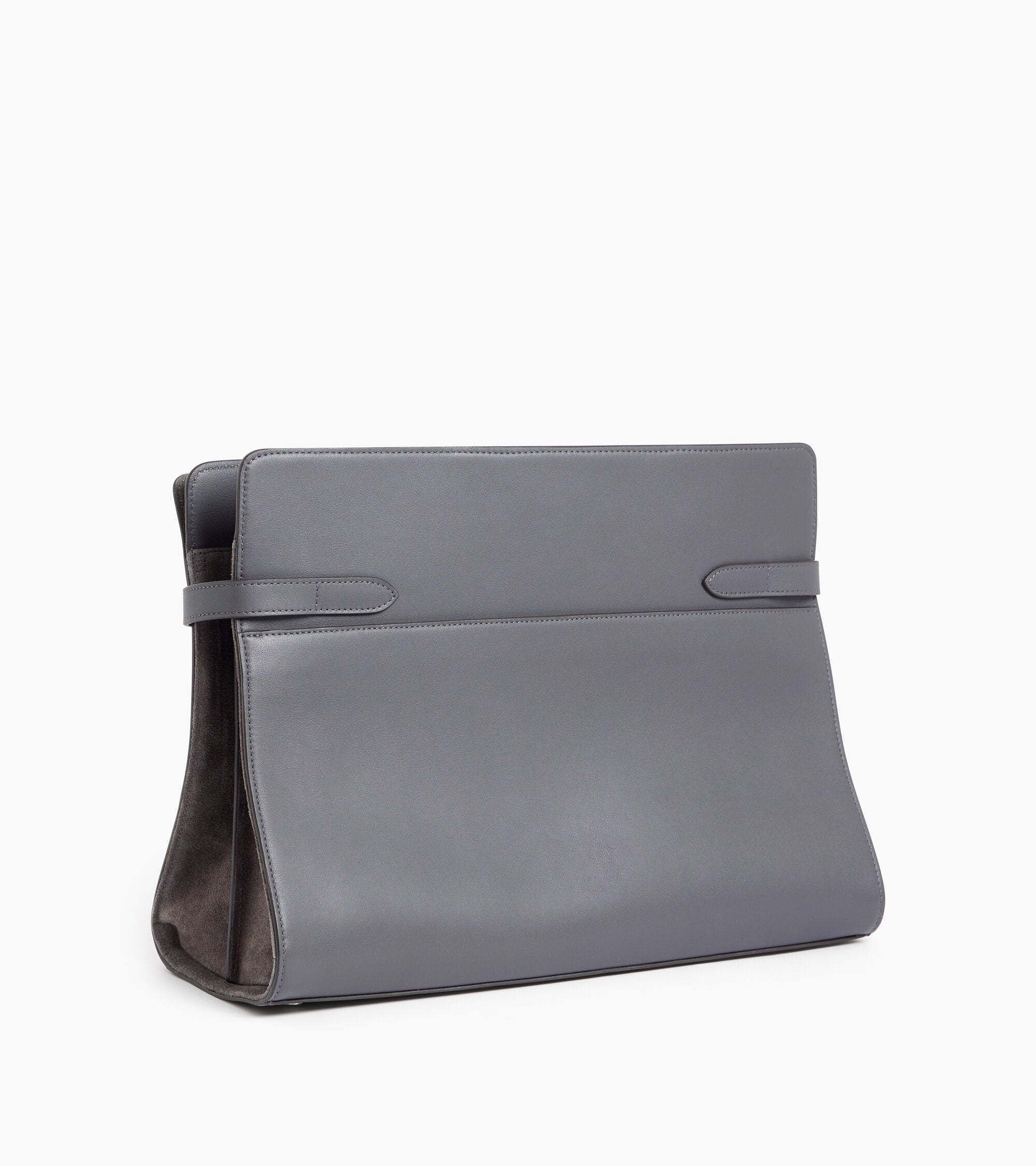 Bolsa de hombro modelo maxi Emie en cuero liso y ante