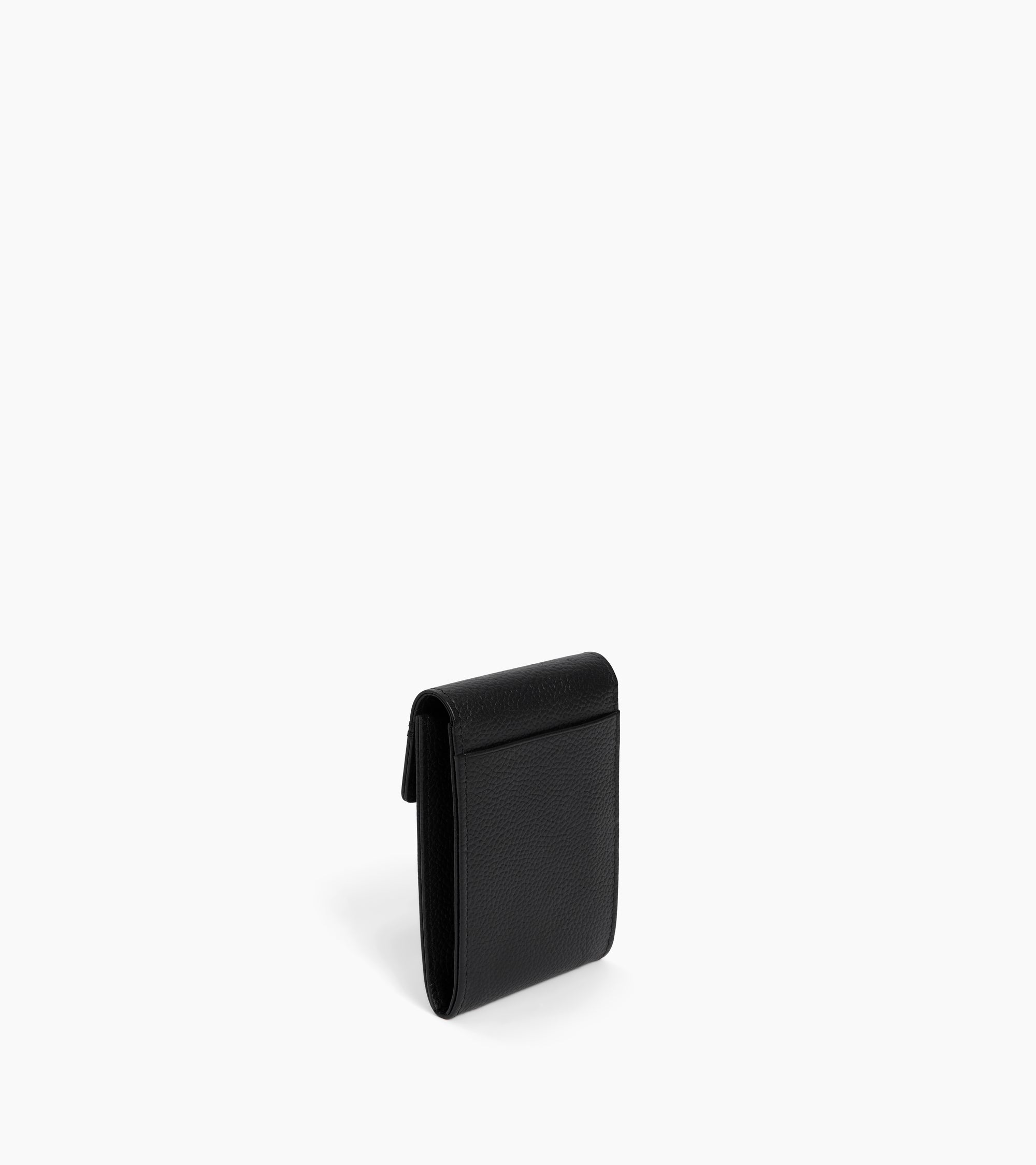 Lucien key case with flap in grained leather