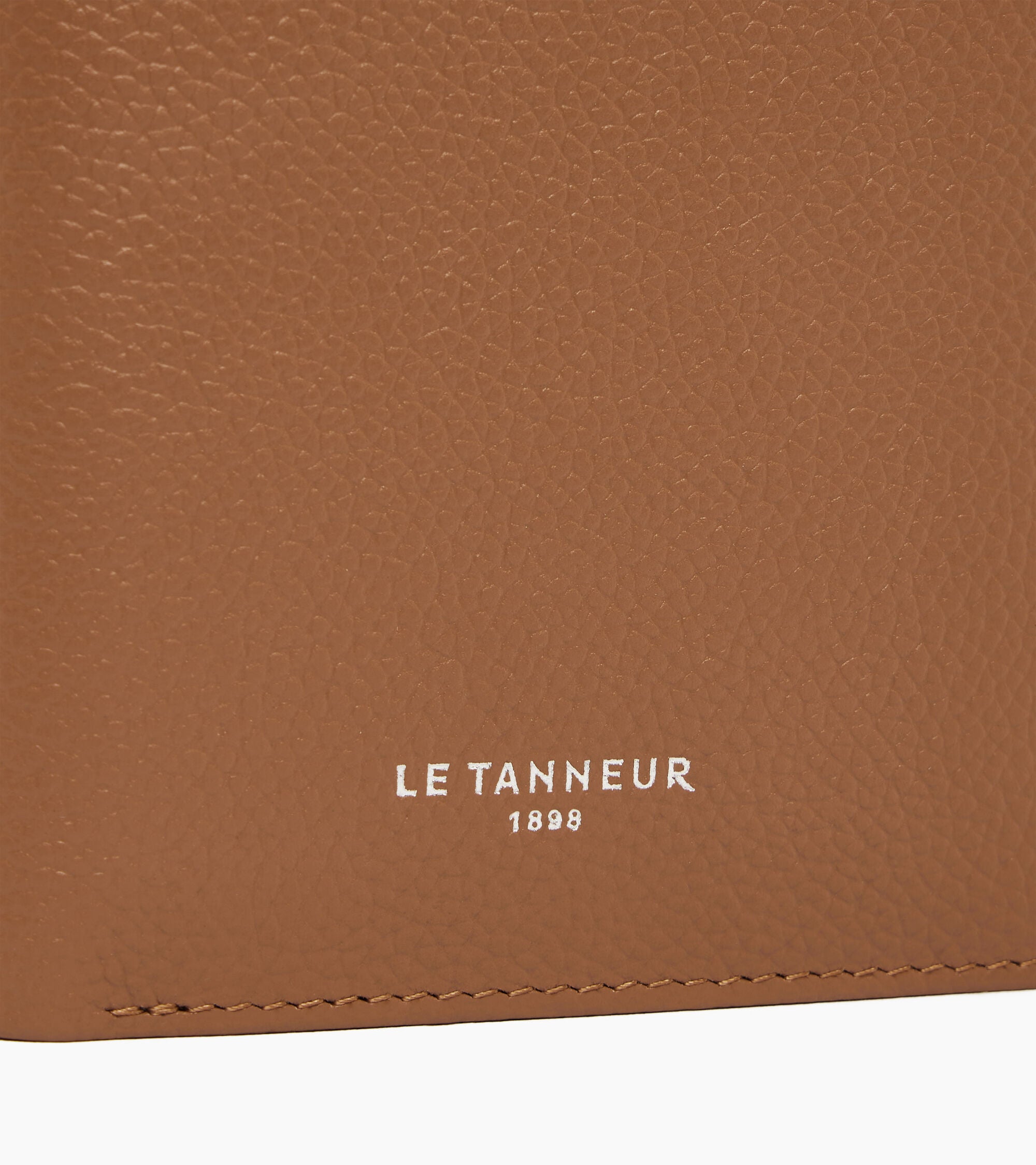 Lucien small vertical zipped grained leather wallet