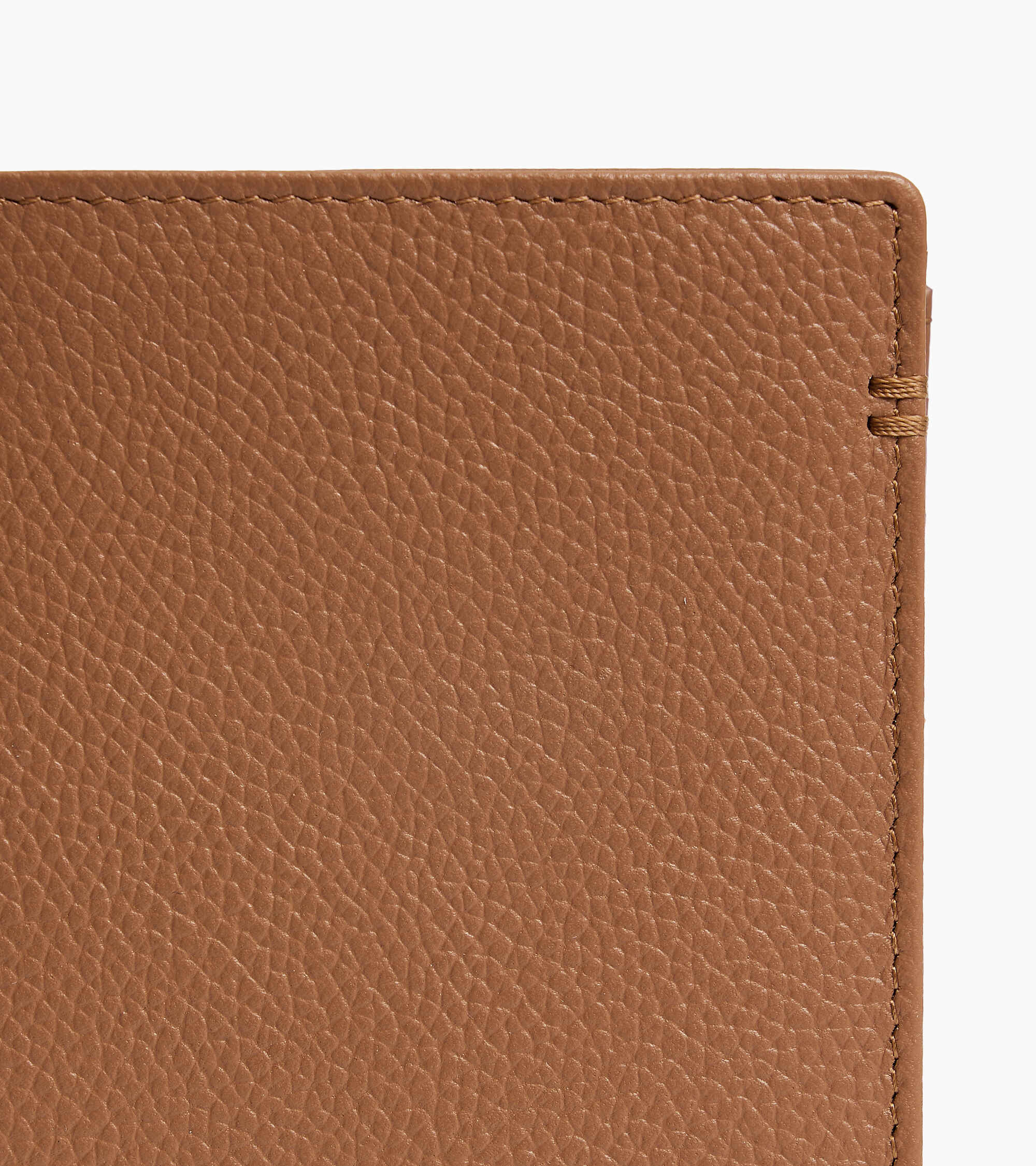 Lucien small vertical two-fold zipped wallet in grained leather