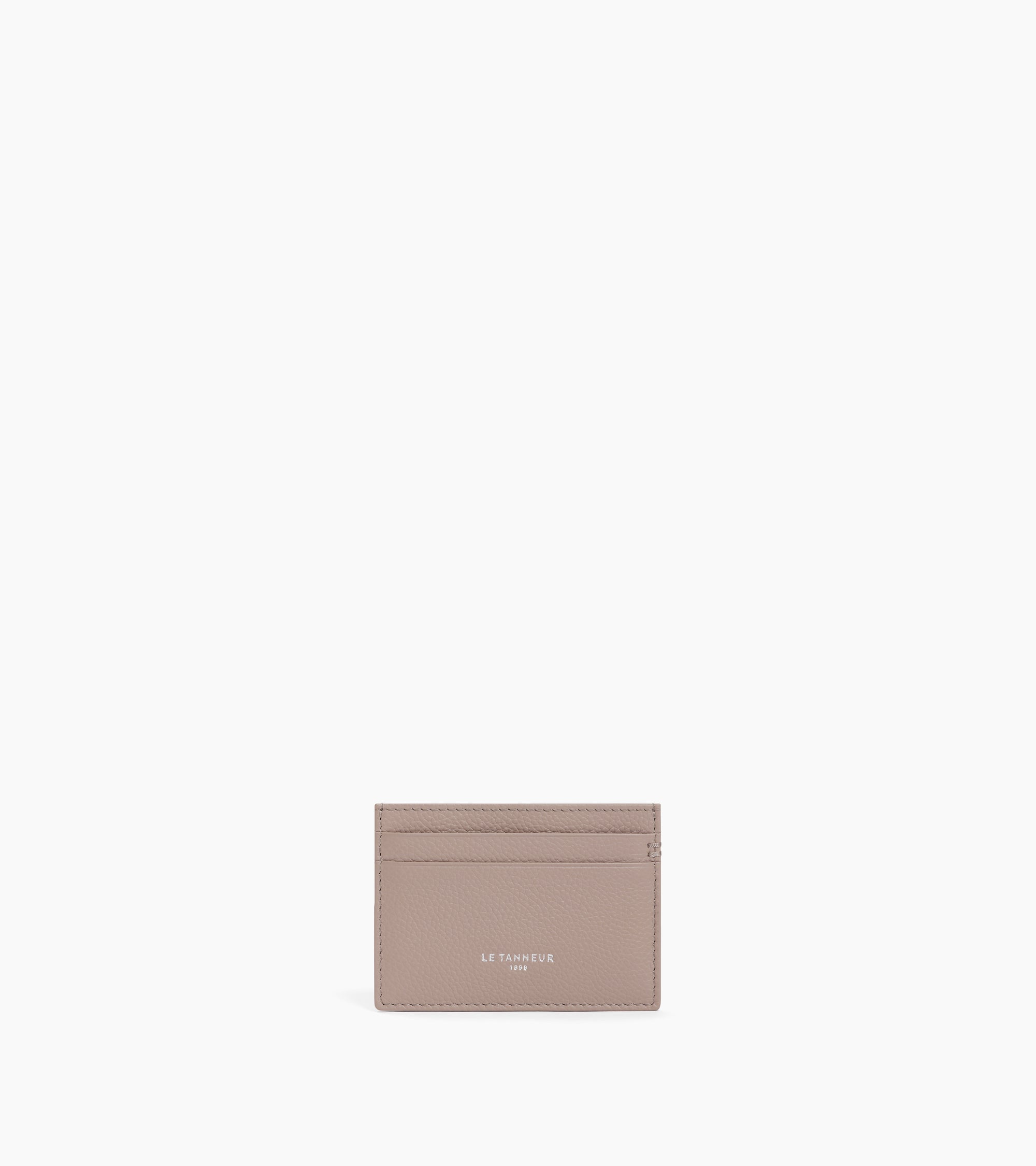 Lucien card holder in grained leather