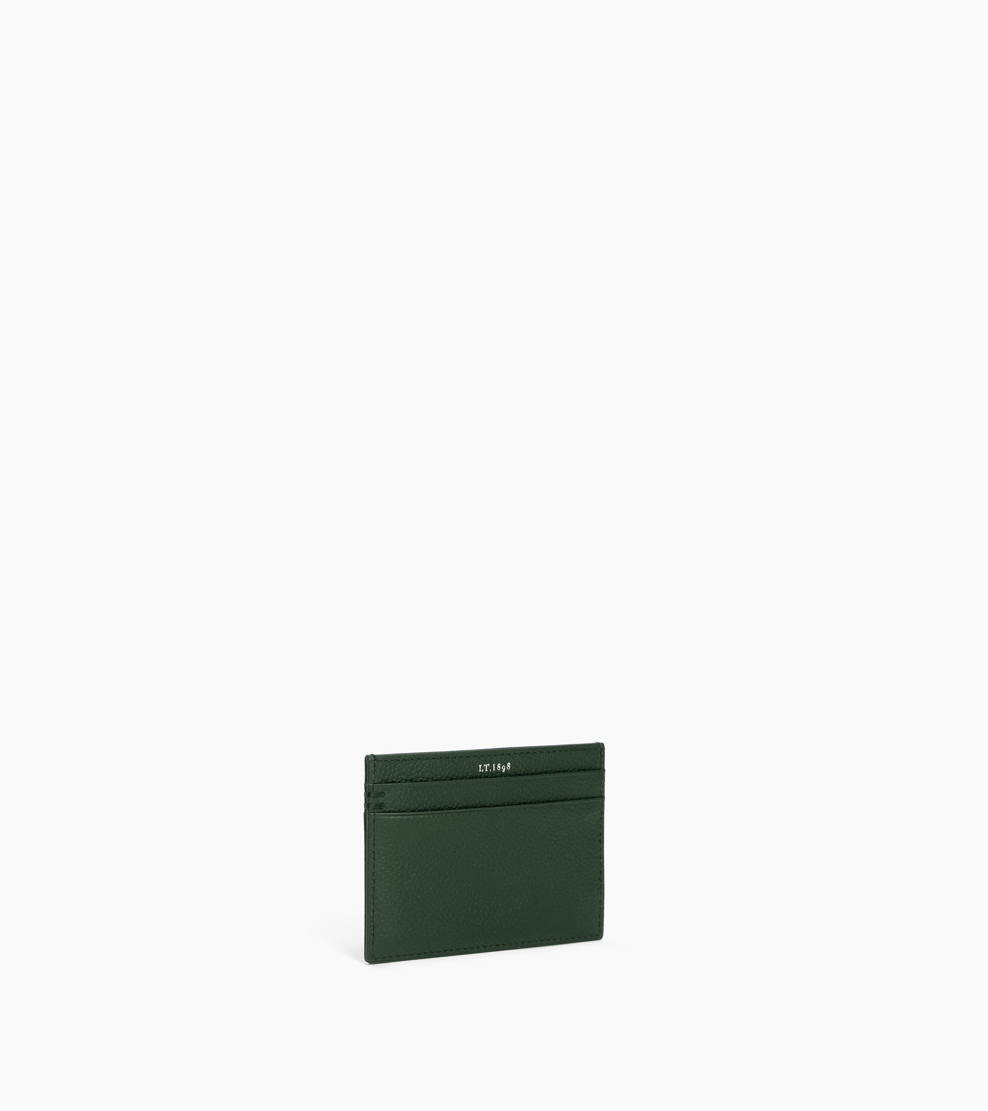 Lucien card holder in grained leather