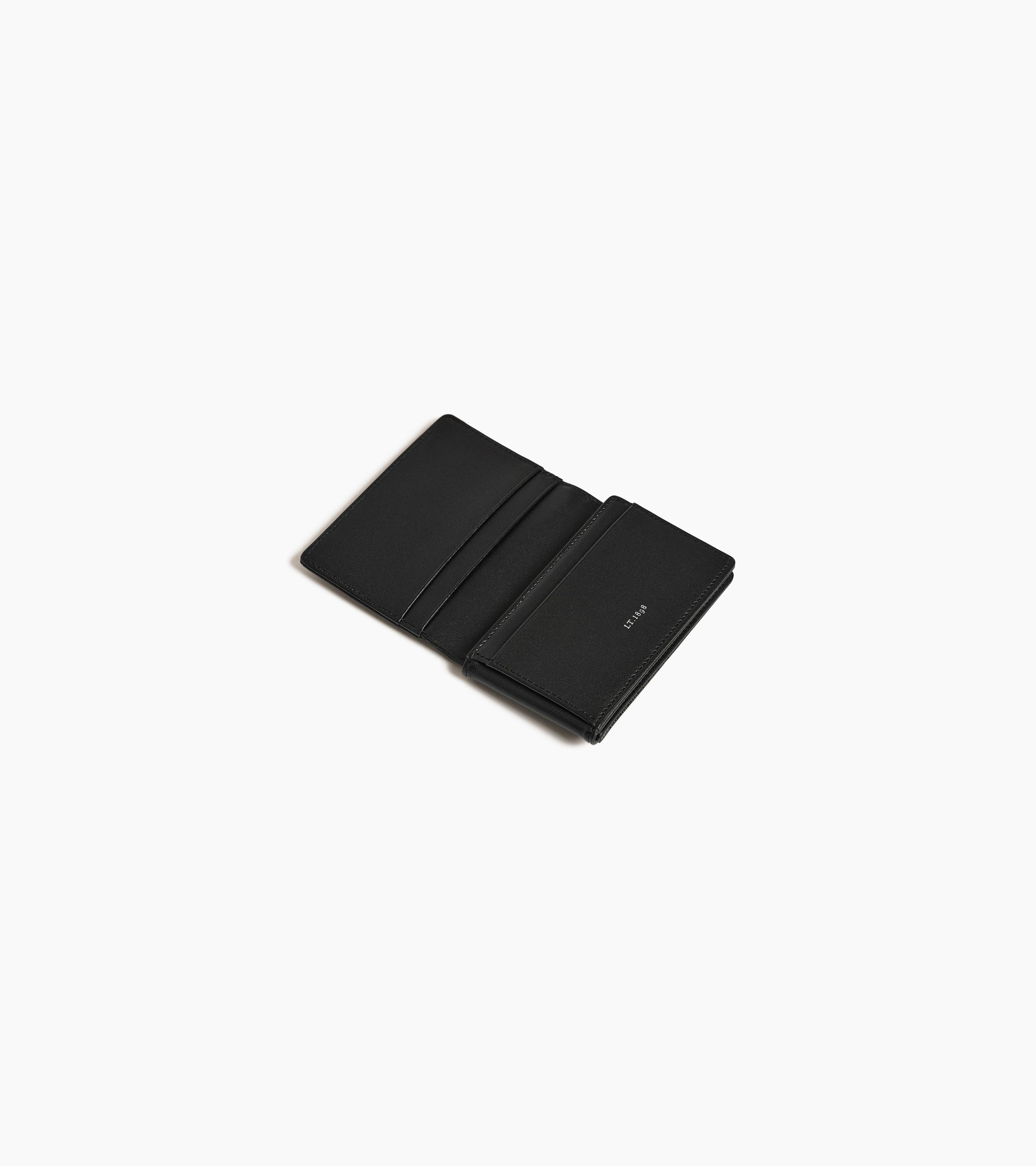 Lucien horizontal two-fold card holder signature T leather