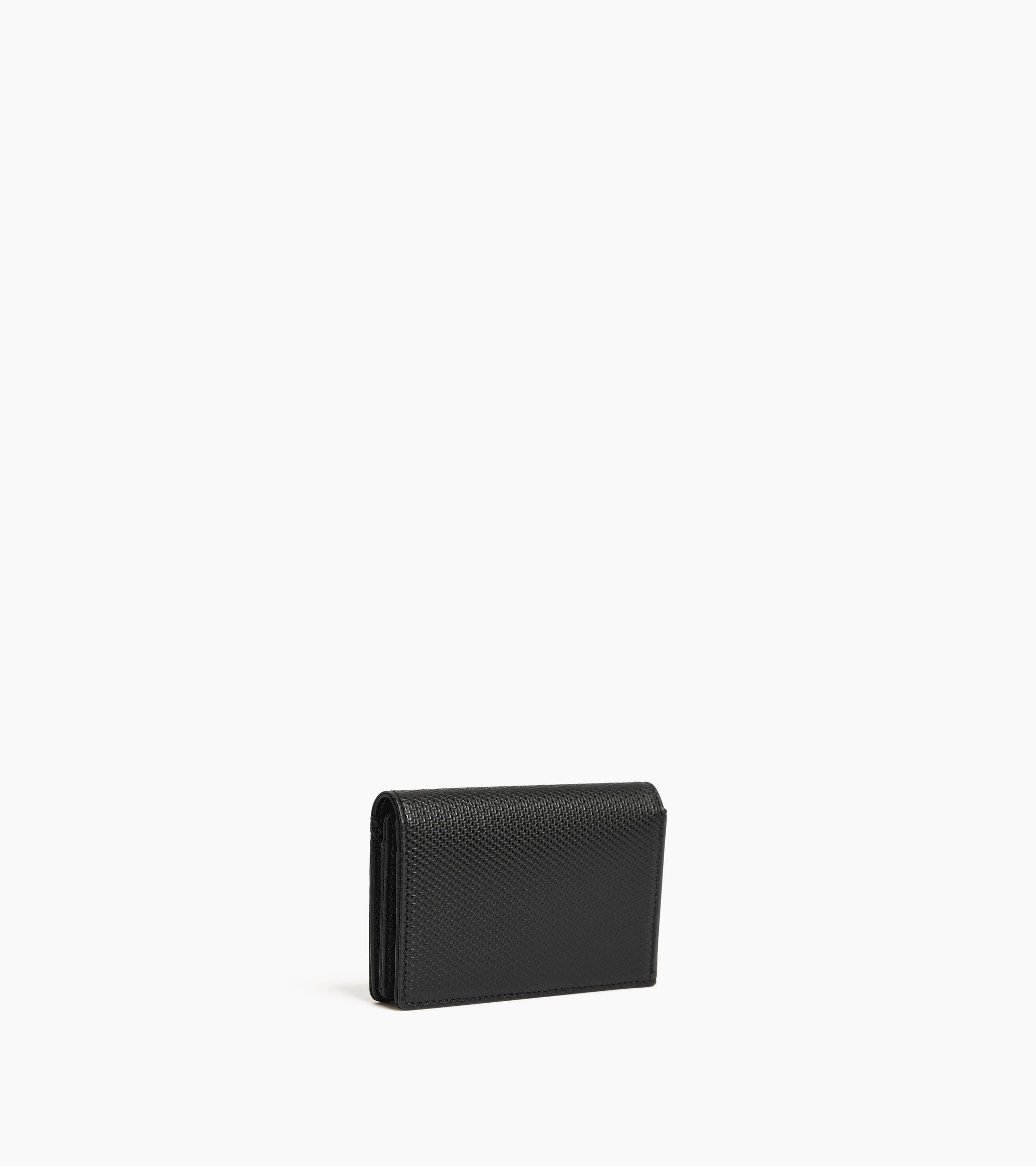 Lucien horizontal two-fold card holder signature T leather