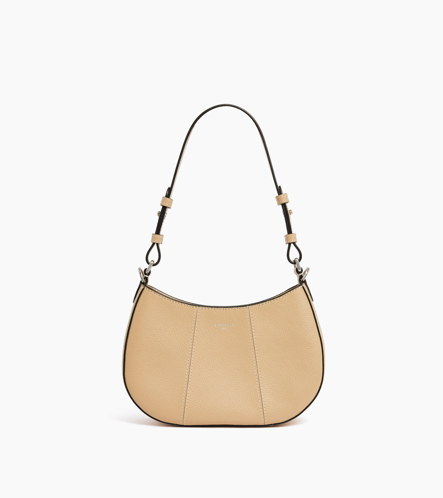 Juliette small half-moon bag in grained leather