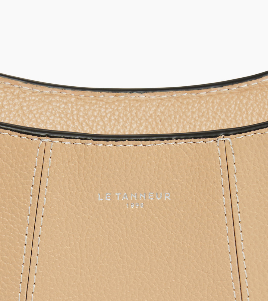 Juliette small half-moon bag in grained leather