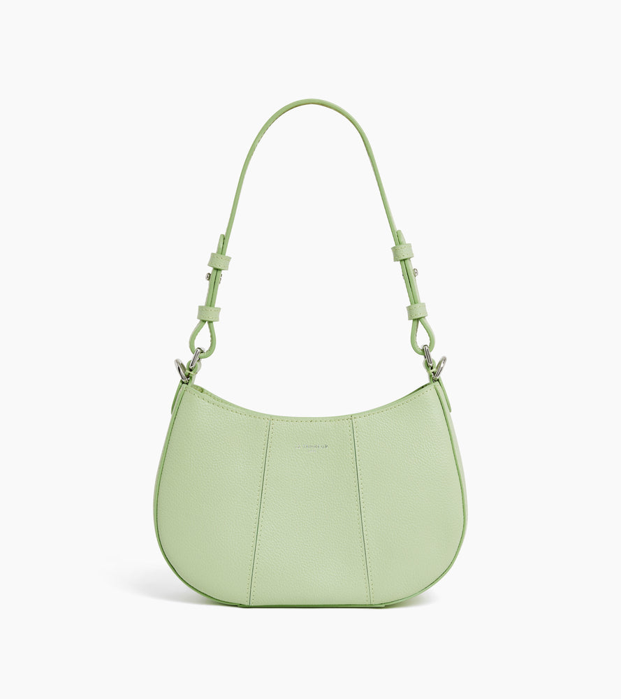 Bolso media luna pequeño Juliette de cuero granulado