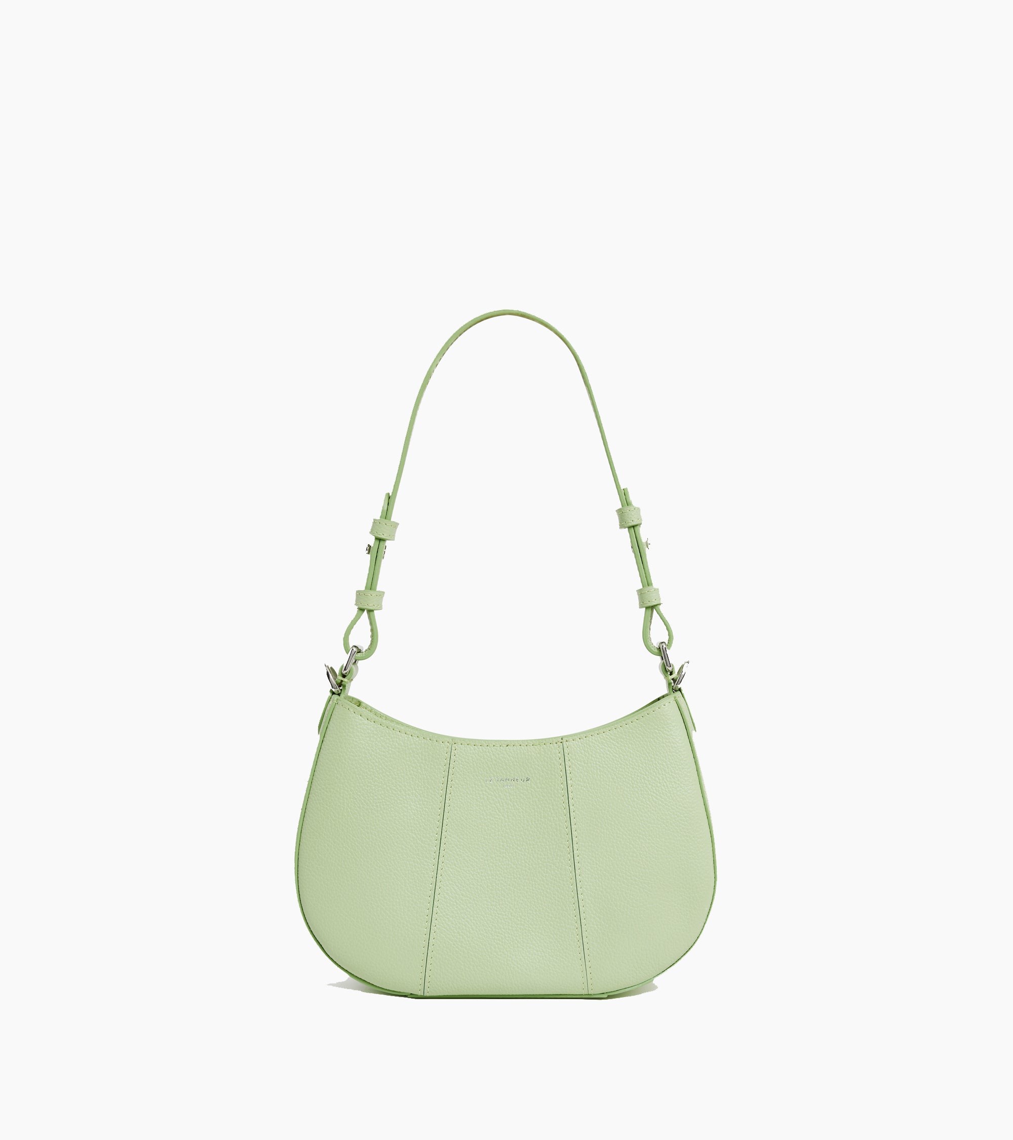 Juliette small half-moon bag in grained leather