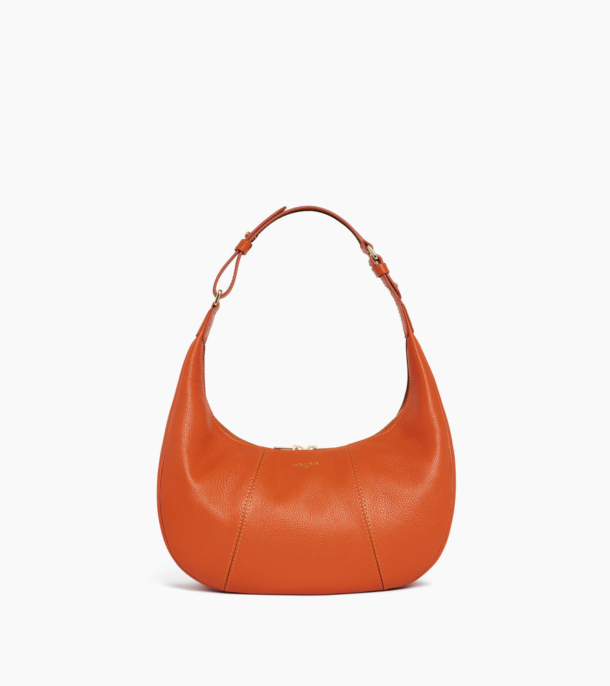 Juliette small, grained leather hobo bag