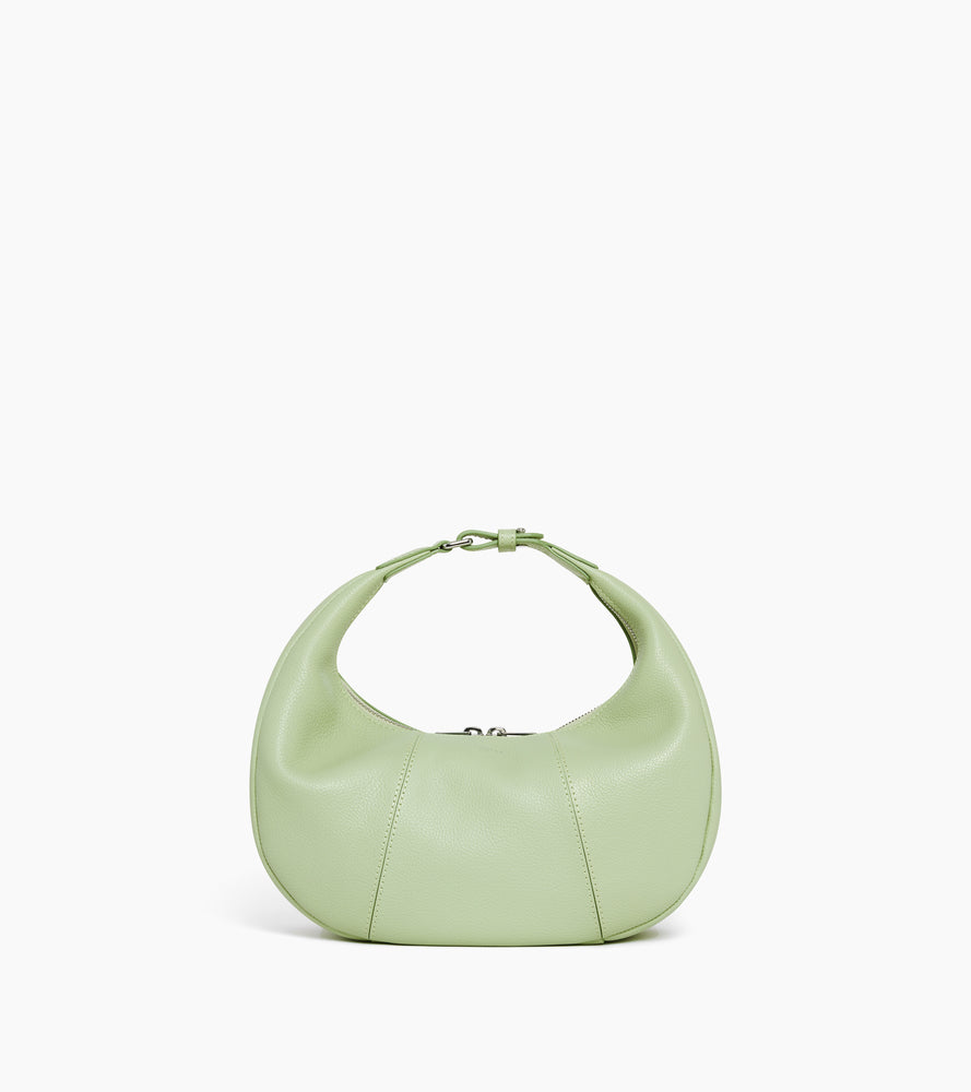 Juliette small, grained leather hobo bag