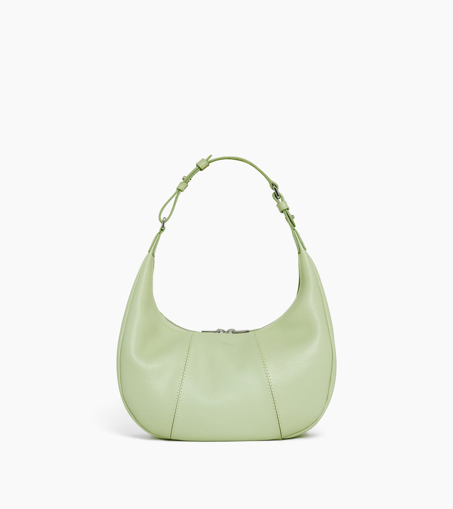 Juliette small, grained leather hobo bag