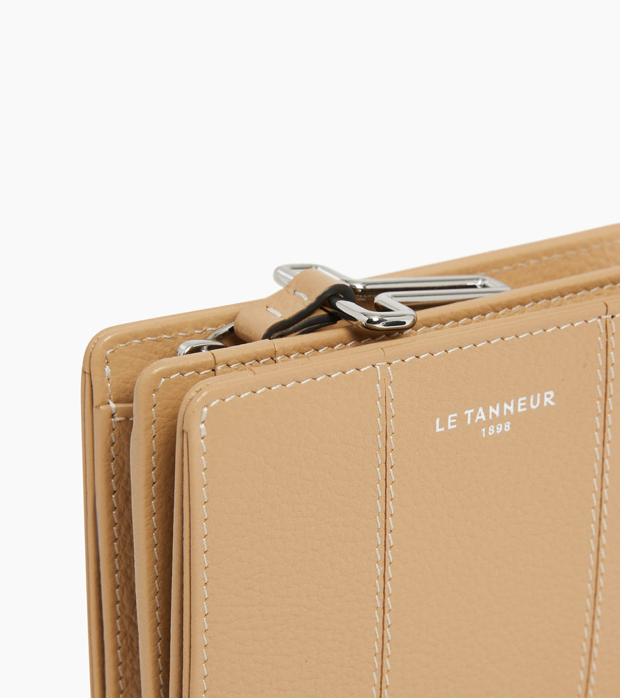 Cartera pequeña Juliette de cuero granulado