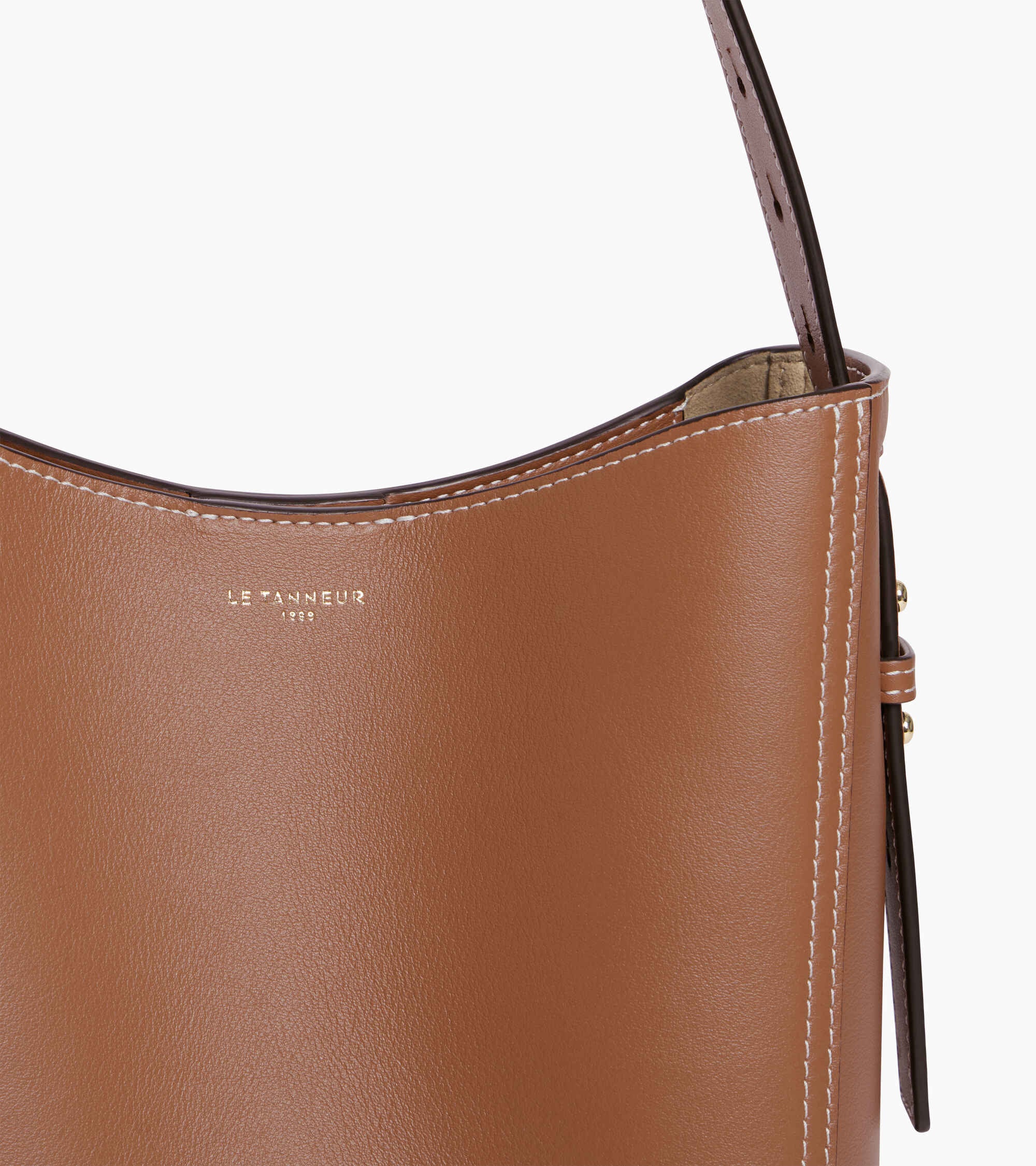 Céleste small smooth leather hobo bag