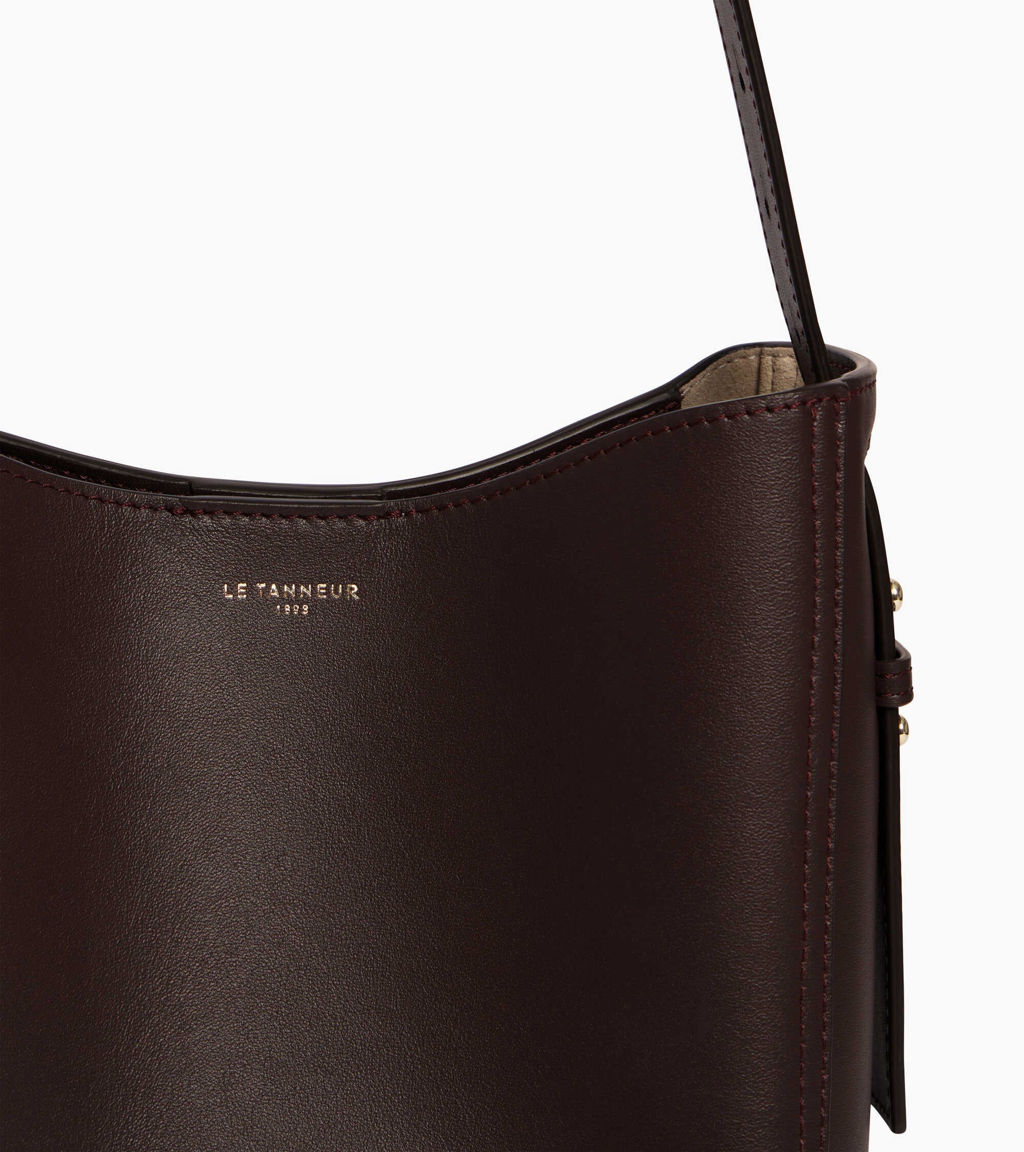 Céleste small smooth leather hobo bag