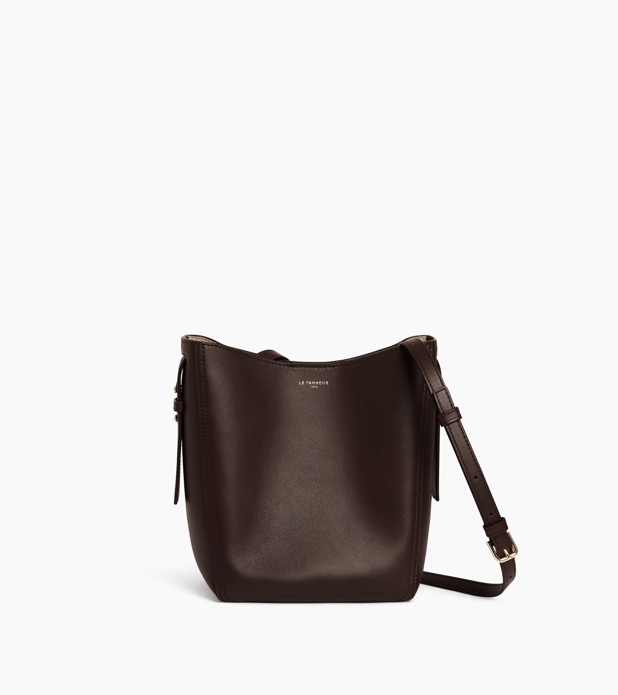 Céleste small smooth leather hobo bag