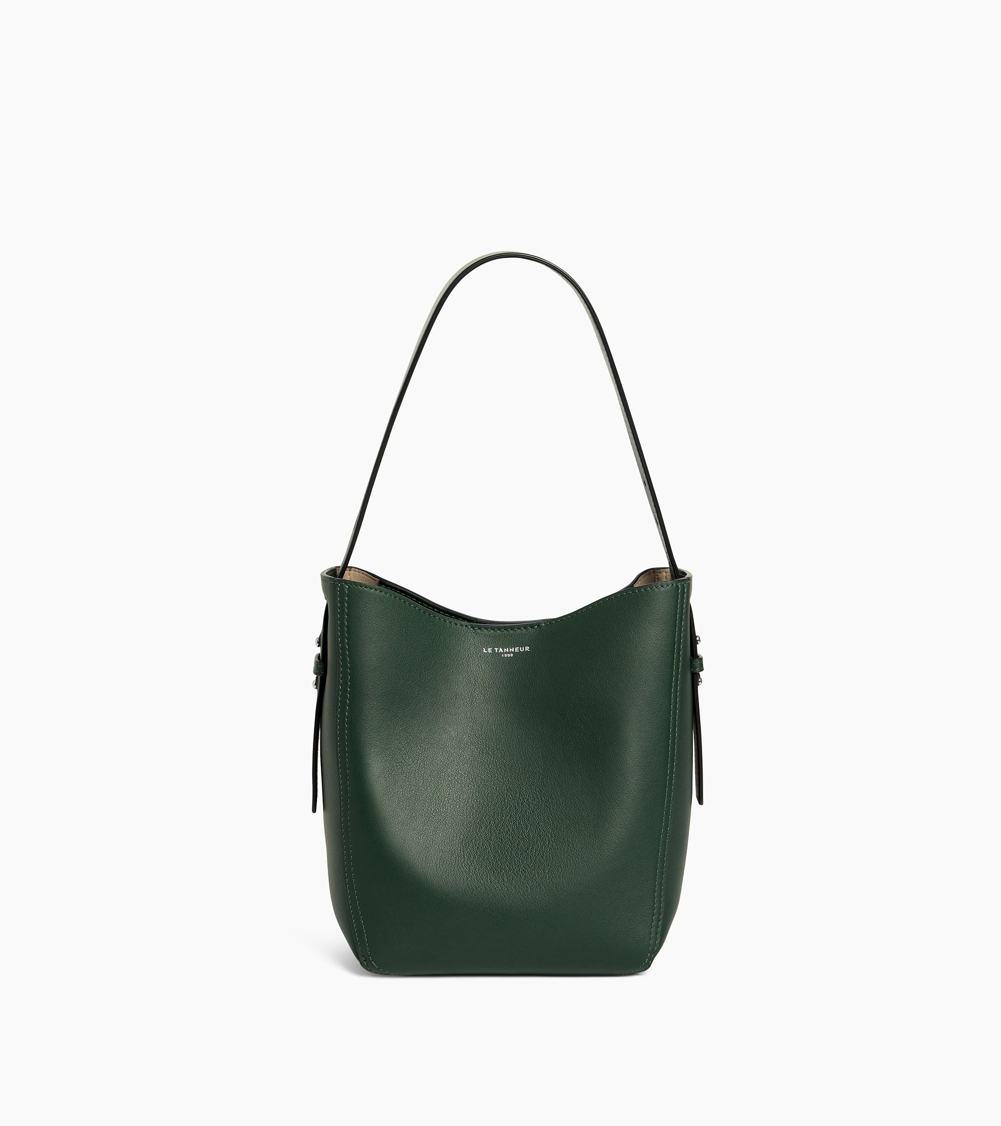 Céleste small smooth leather hobo bag