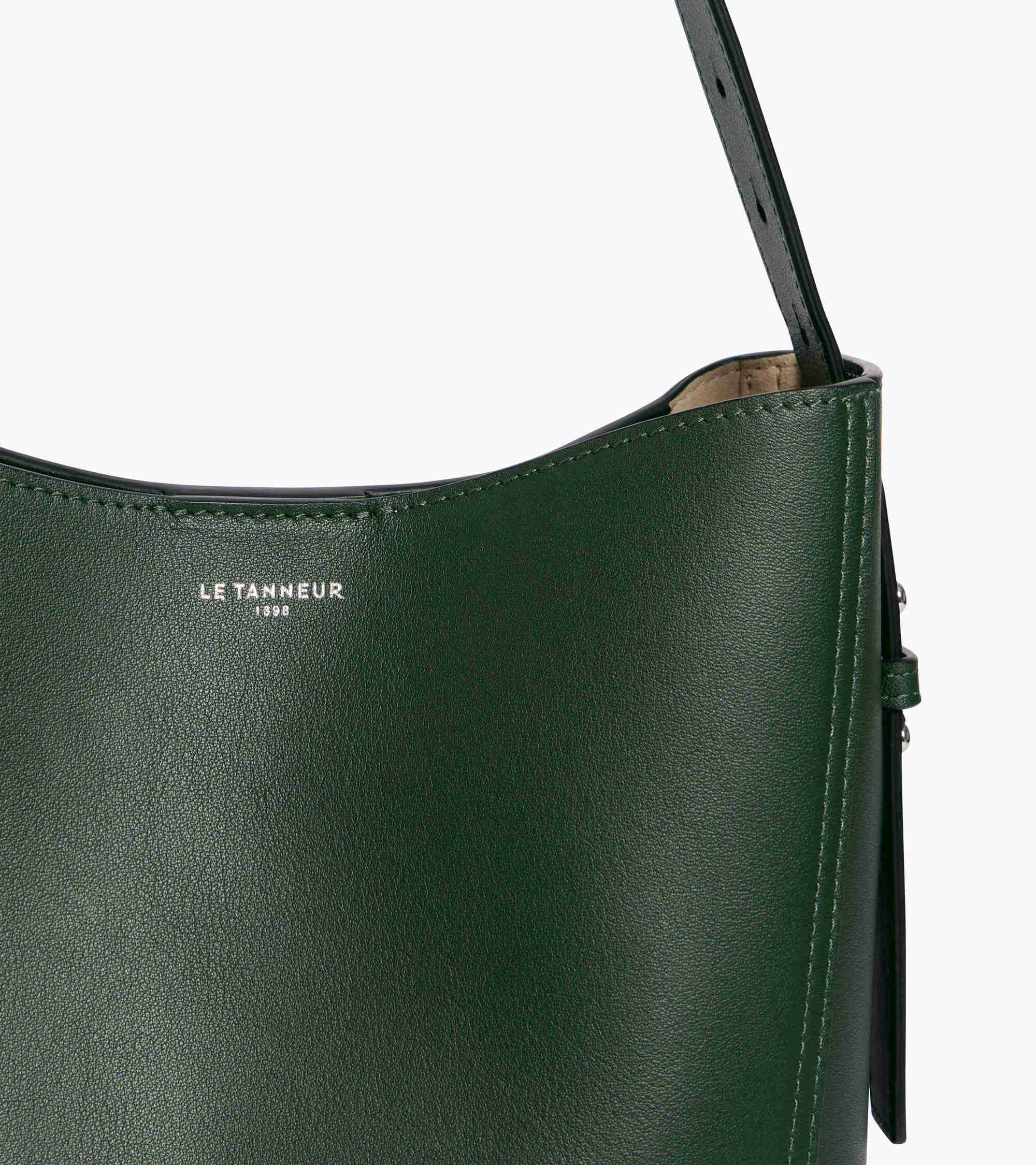 Céleste small smooth leather hobo bag