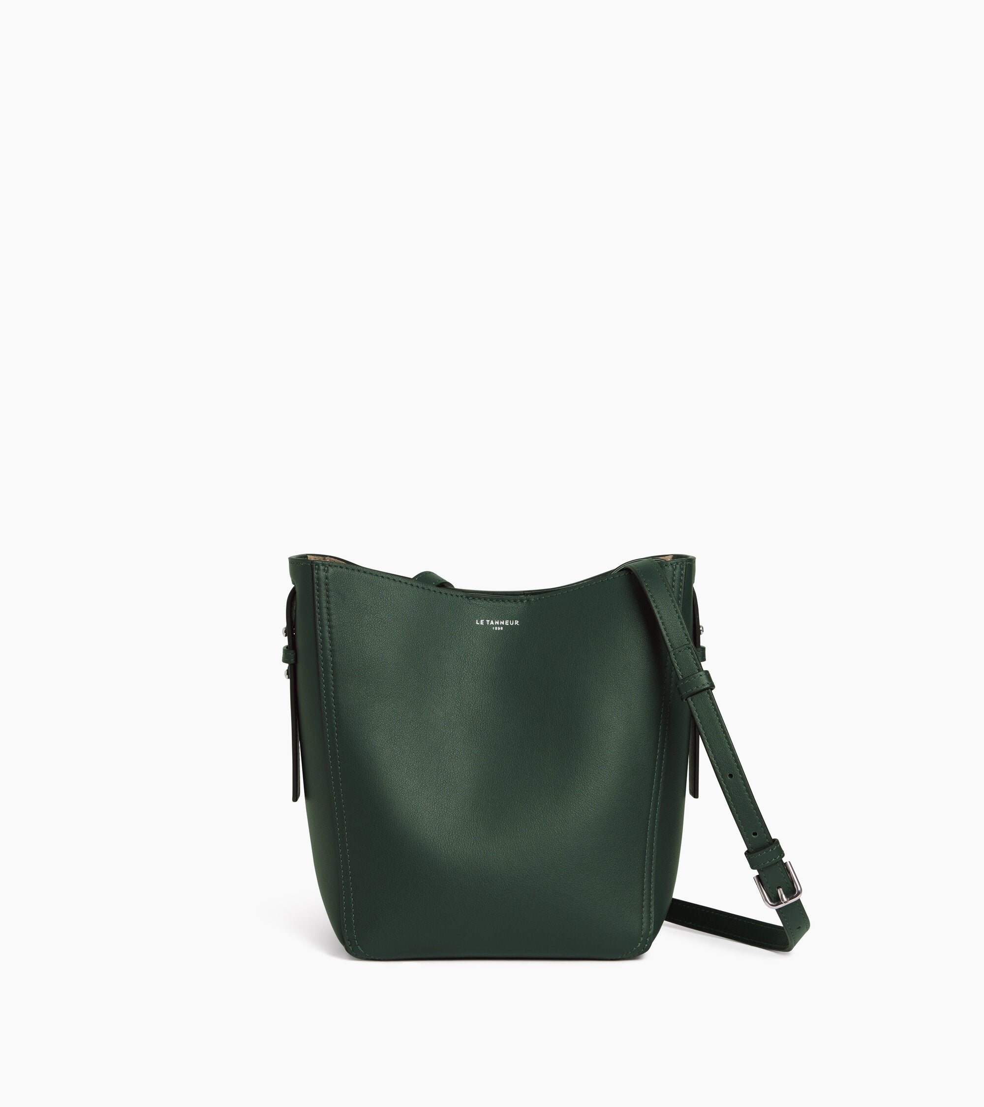 Céleste small smooth leather hobo bag