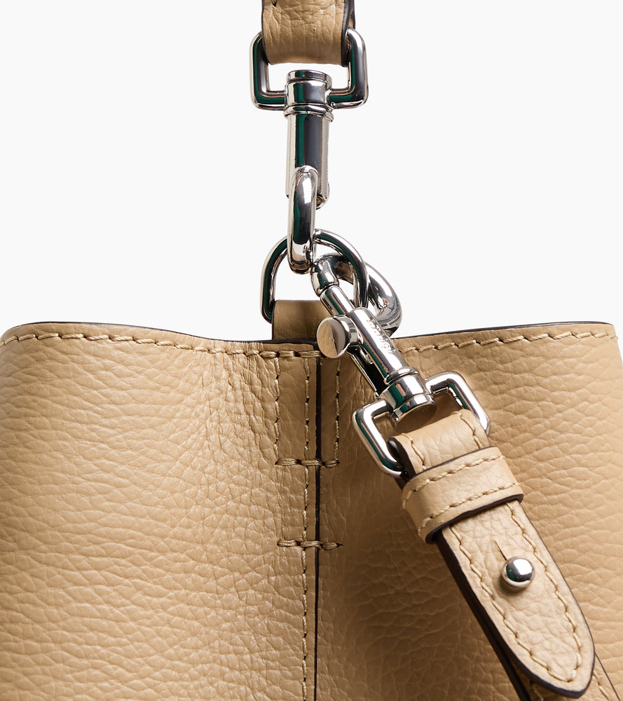 Louise bucket bag in grained leather