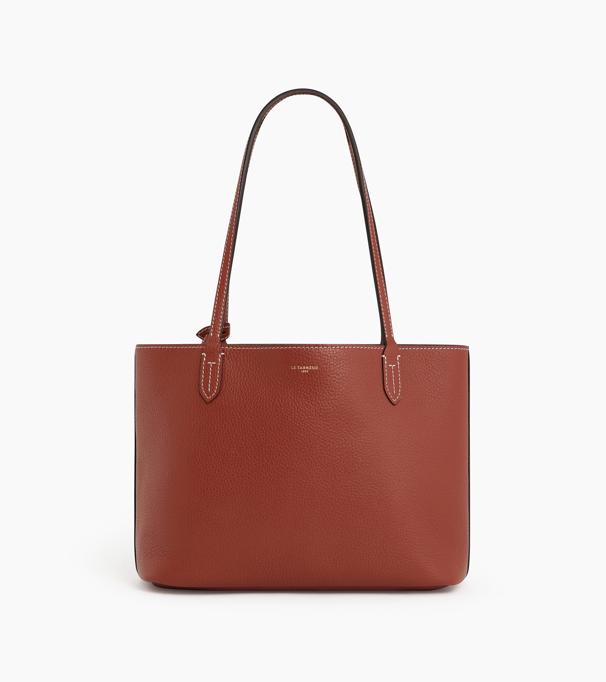 Grand sac cabas Le 125 en cuir grainé - Le Tanneur Corbeil Grand sac cabas Le 125 en cuir grainé - Le Tanneur Corbeil
