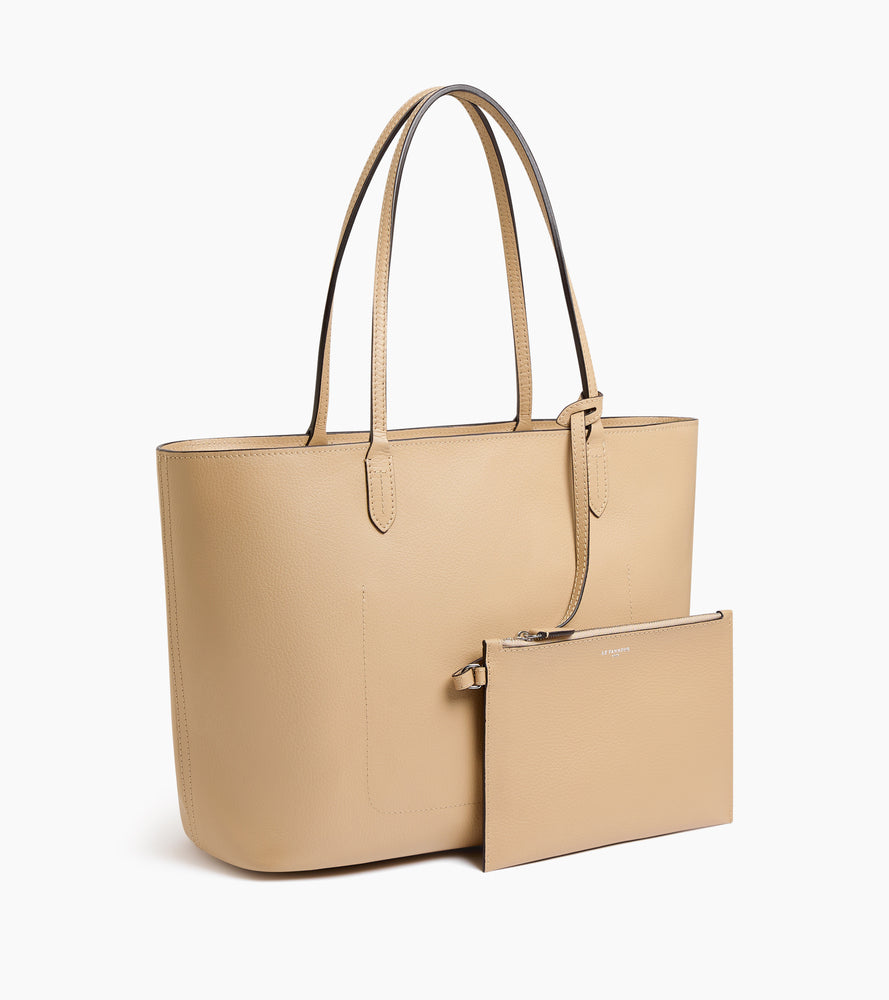 Louise large tote in grained leather