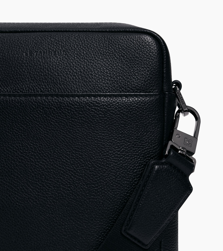 Marceau small zipped satchel in grained leather