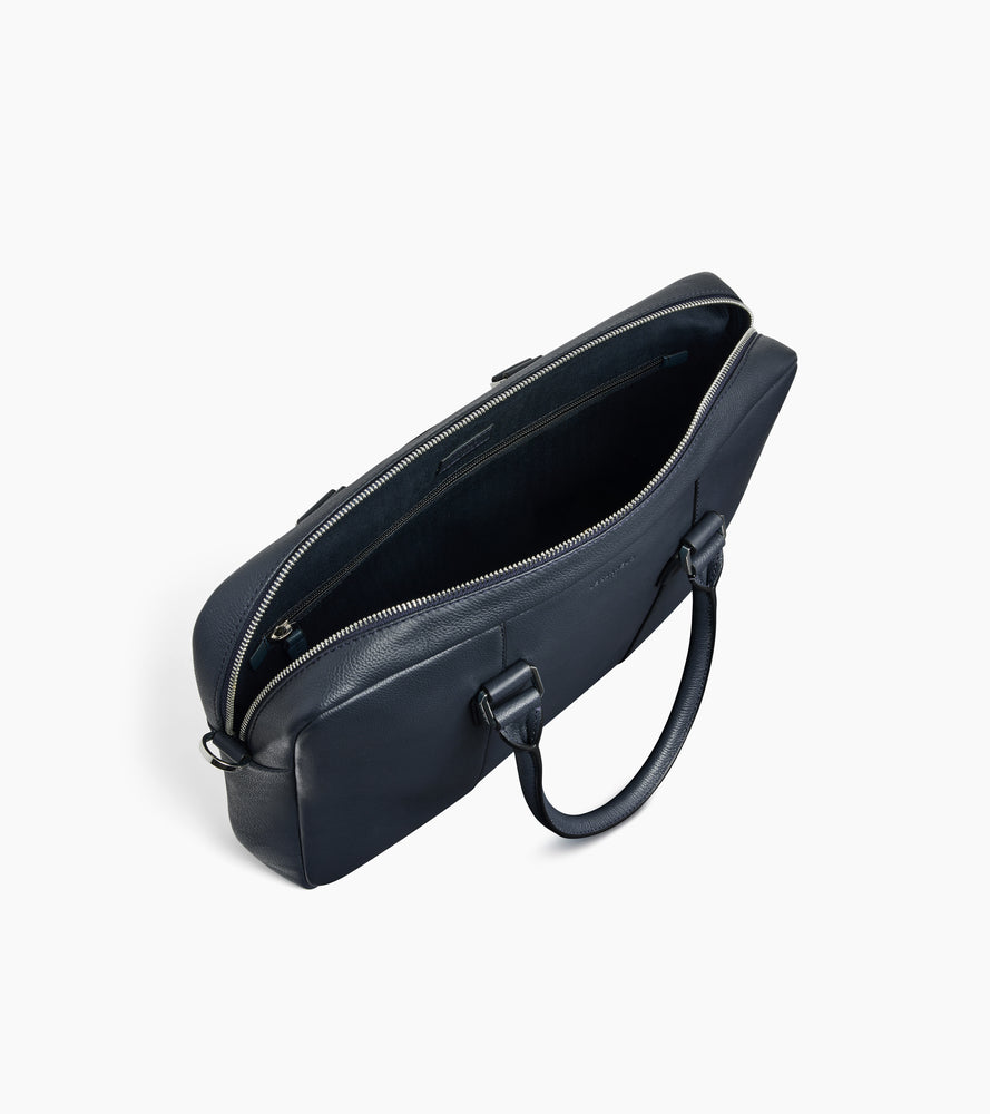 Maletín pequeño de 14" Marceau de cuero granulado