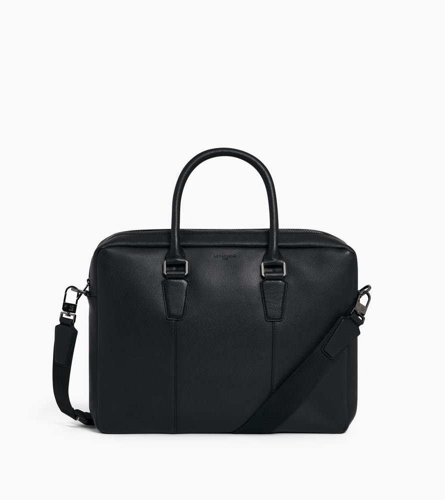 Marceau small 14" grained leather briefcase