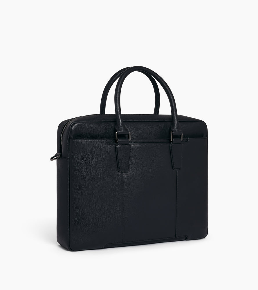 Marceau small 14" grained leather briefcase