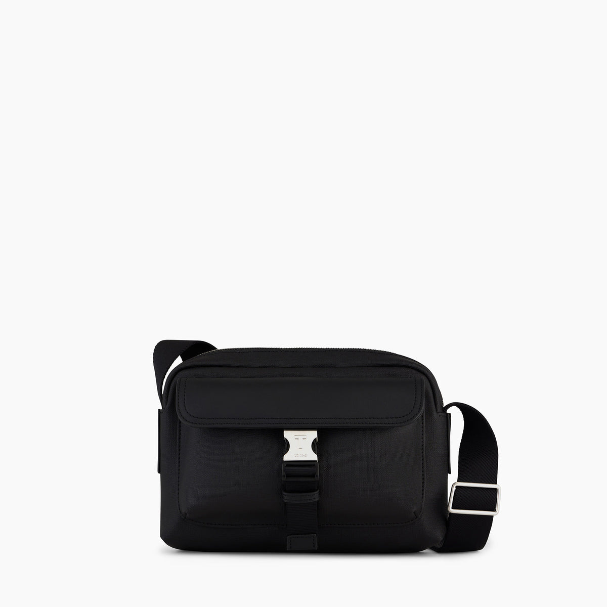 Petit Sac Bandoulière Ou Ceinture MODLUX En Toile Noire - Style Vintage TBEG - Occasion Parfait état