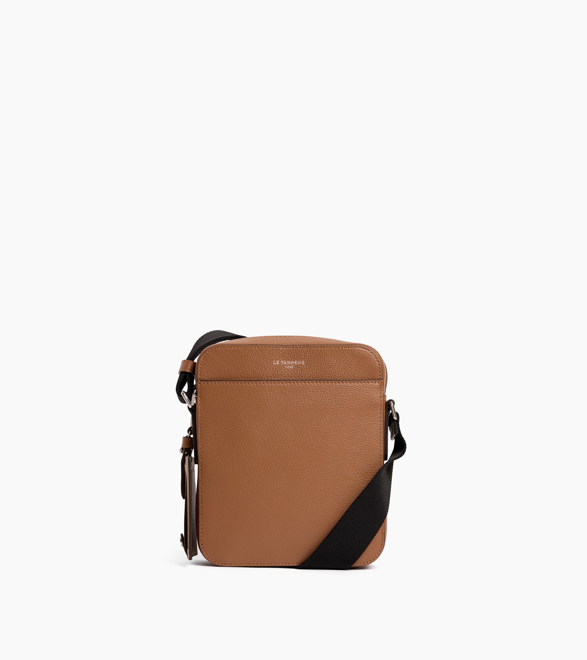 Emile small zipped satchel in grained leather