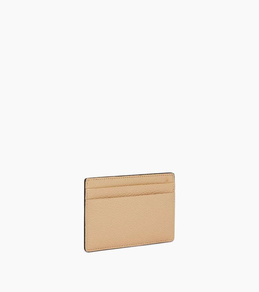 Emile card holder in grained leather