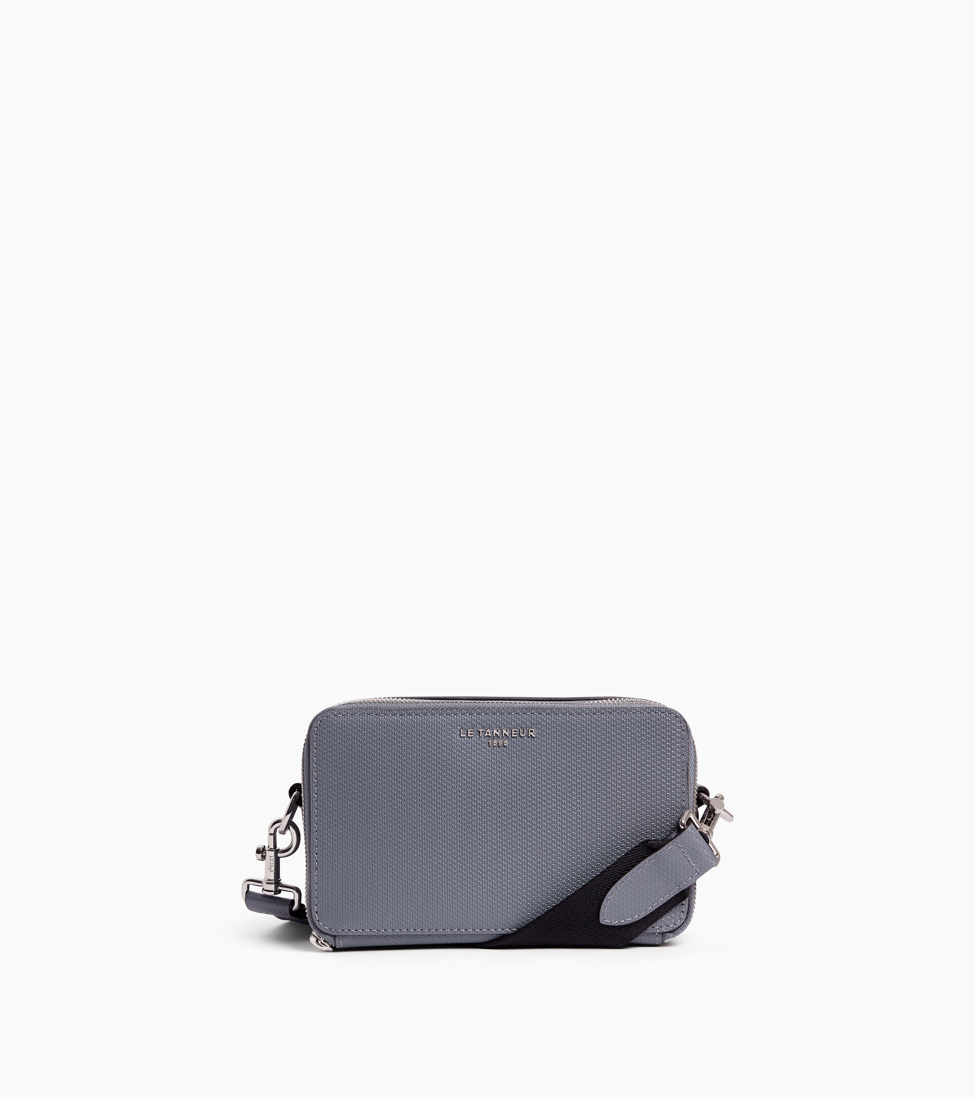 Emile small 2-compartment shoulder bag in signature T leather
