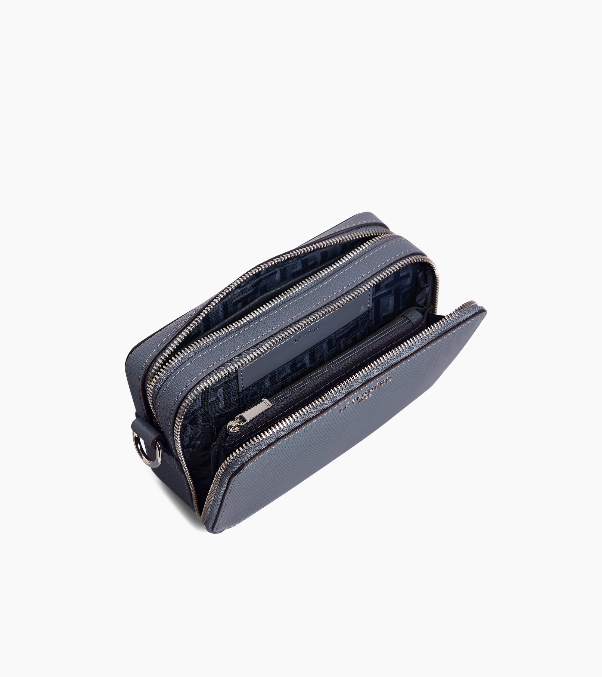 Pequeño bolso de 2 compartimentos Emile en cuero con firma T.