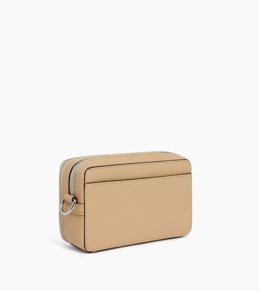 Emile small 2-compartment satchel in grained leather
