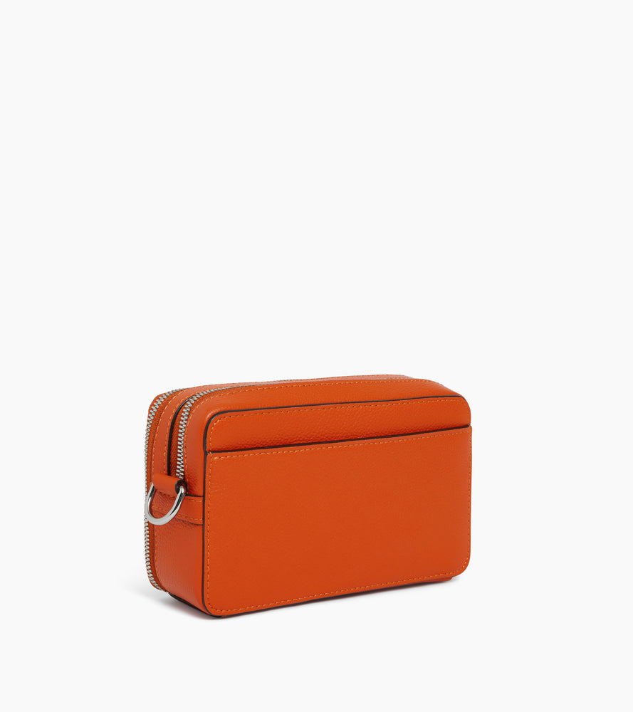 Emile small 2-compartment satchel in grained leather
