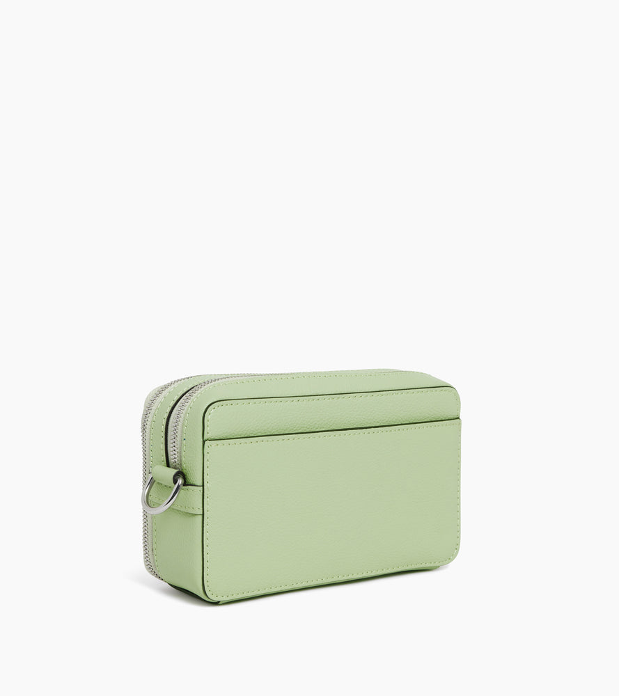 Pequeño bolso bandolera Emile con 2 compartimentos en cuero granulado