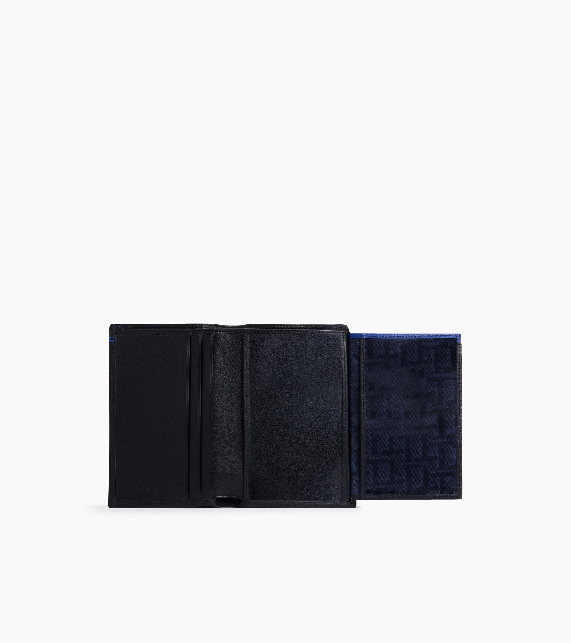 Porte cartes vertical 2 volets avec poche billets Martin en cuir lisse