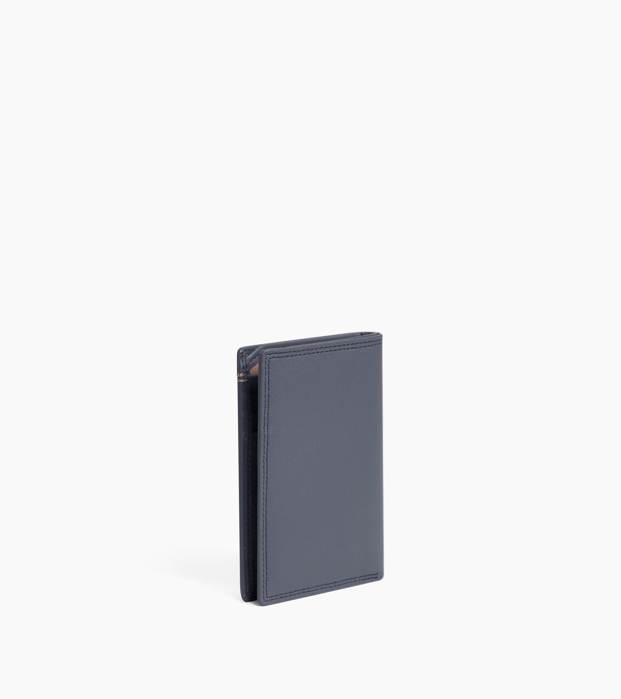 Martin vertical card holder in smooth leather